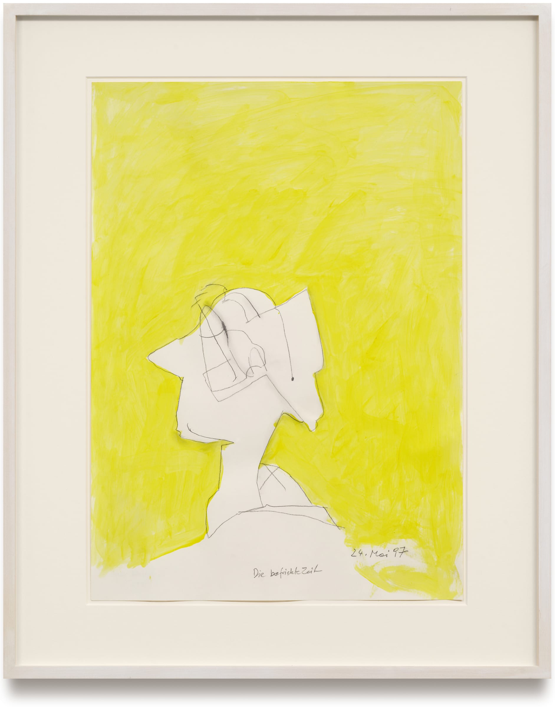 Maria Lassnig, Die befristete Zeit (Limited Time), 1997