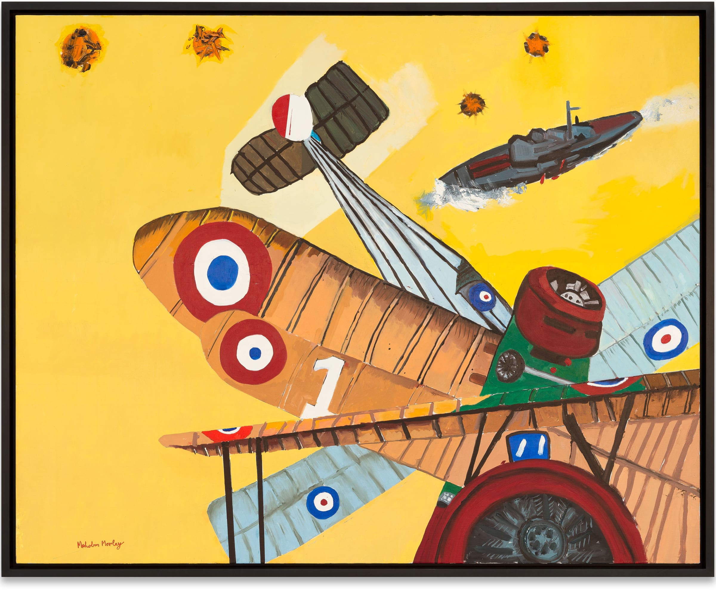 Malcolm Morley Airlock, 2014 Oil on linen Signed recto Image dimensions: 101.6 x 127 cm / 40 x 50 inches Framed dimensions: 106.8 x 132.2 cm / 42 x 52 inches