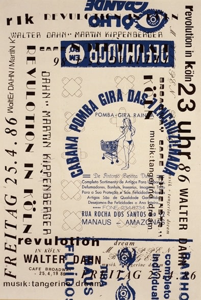 Martin Kippenberger Revolution in KölnMartin Kippenberger / Walter DahnBroadway Café, Köln, 1986 Silkscreen 87.7 x 60.1 cm / 34.52 x 23.66 inches