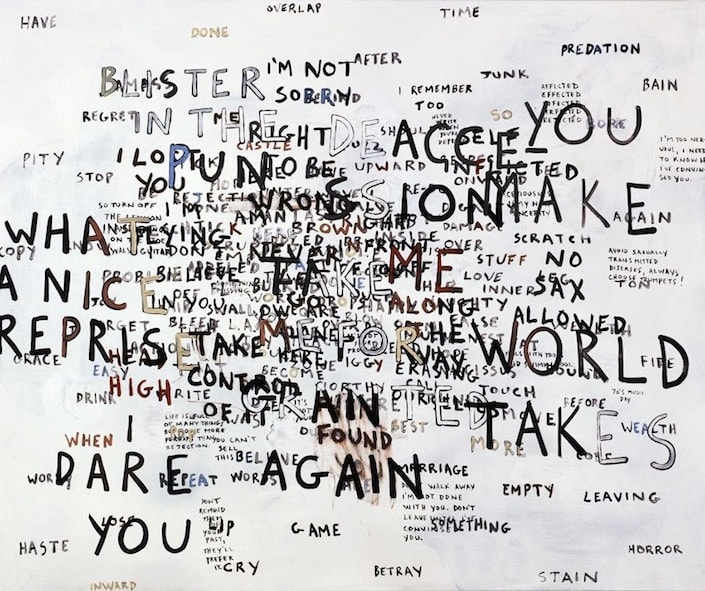 Sean Landers Blister in the Pun, 2009 Oil on linen 116,8 x 137,2 cm 46 x 54 inches