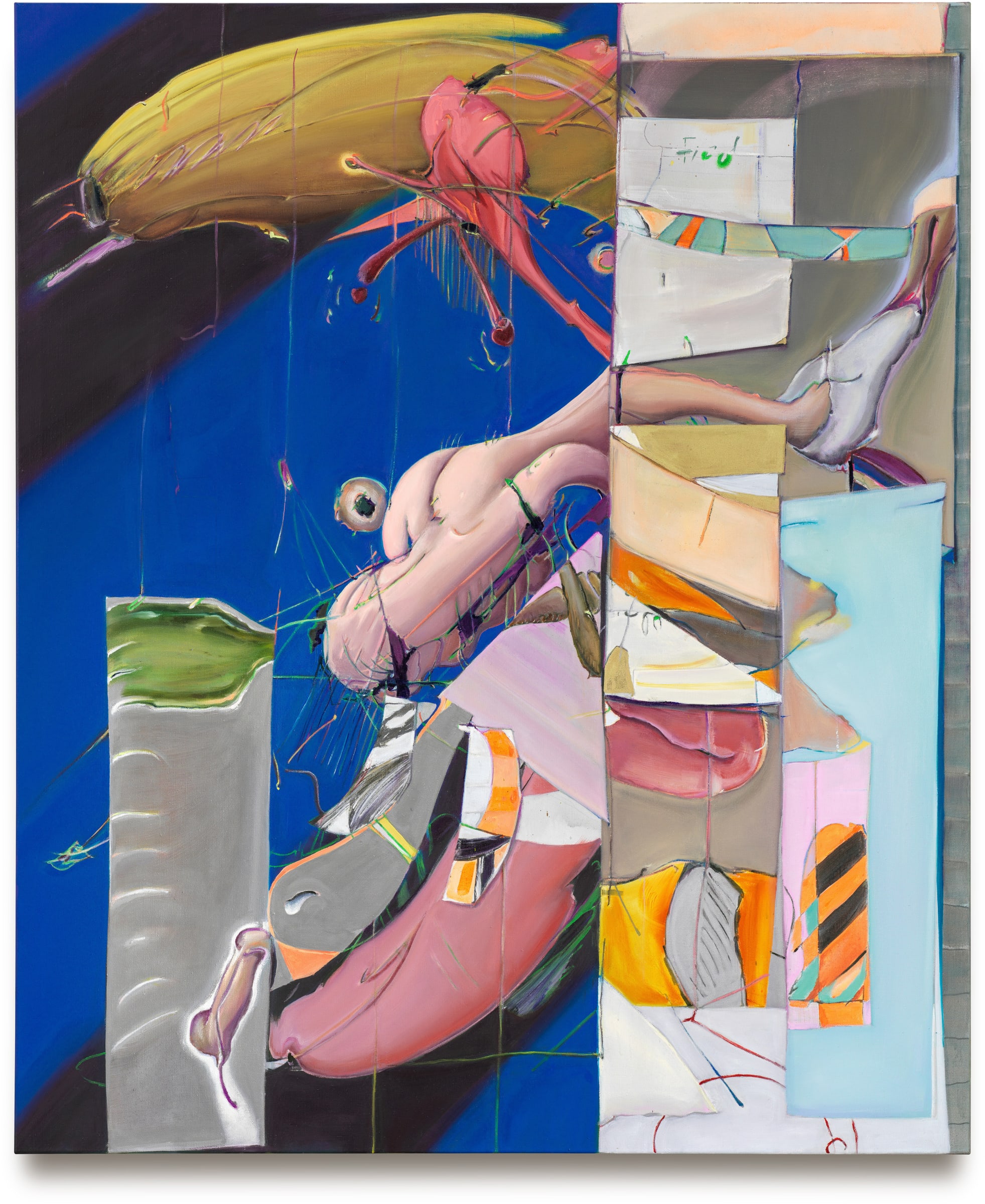 Stefanie Heinze F (Rush In), 2022 Oil and acrylic on linen Signed, dated and titled verso 175 x 145 cm 68.9 x 57.1 inches