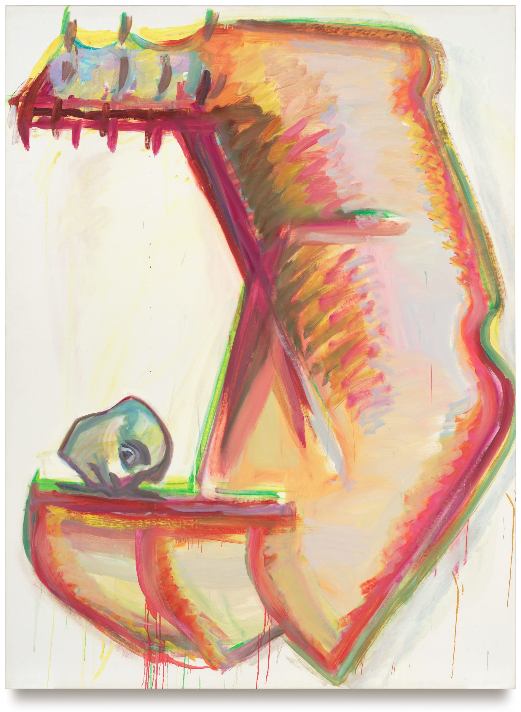 Maria Lassnig, Schafott der Eliten / Die Elite ist immer in Gefahr (Scaffold of the Elites / The Elite Is...