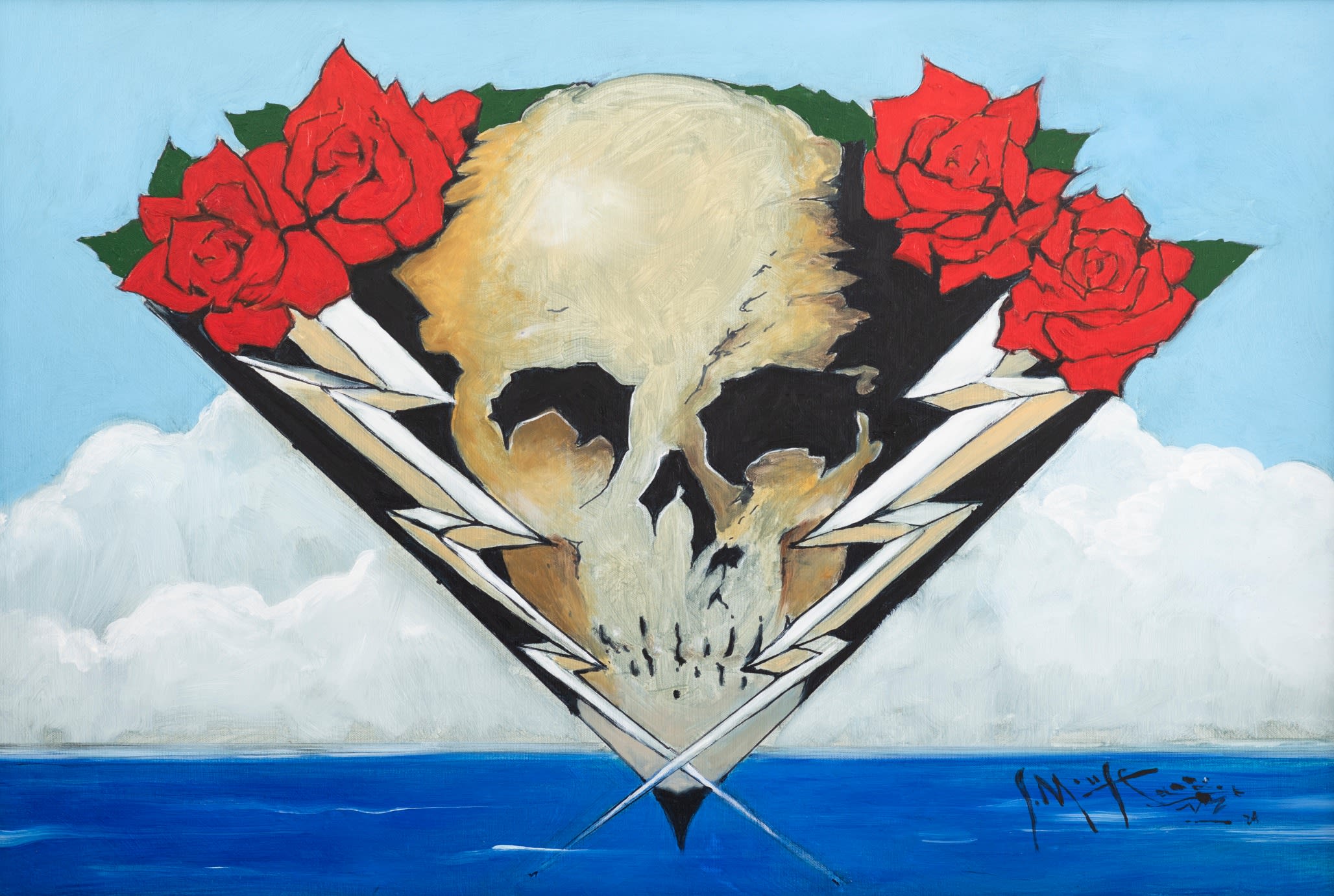 Stanley Mouse, Lightning Skull, 2024 | Casterline|Goodman