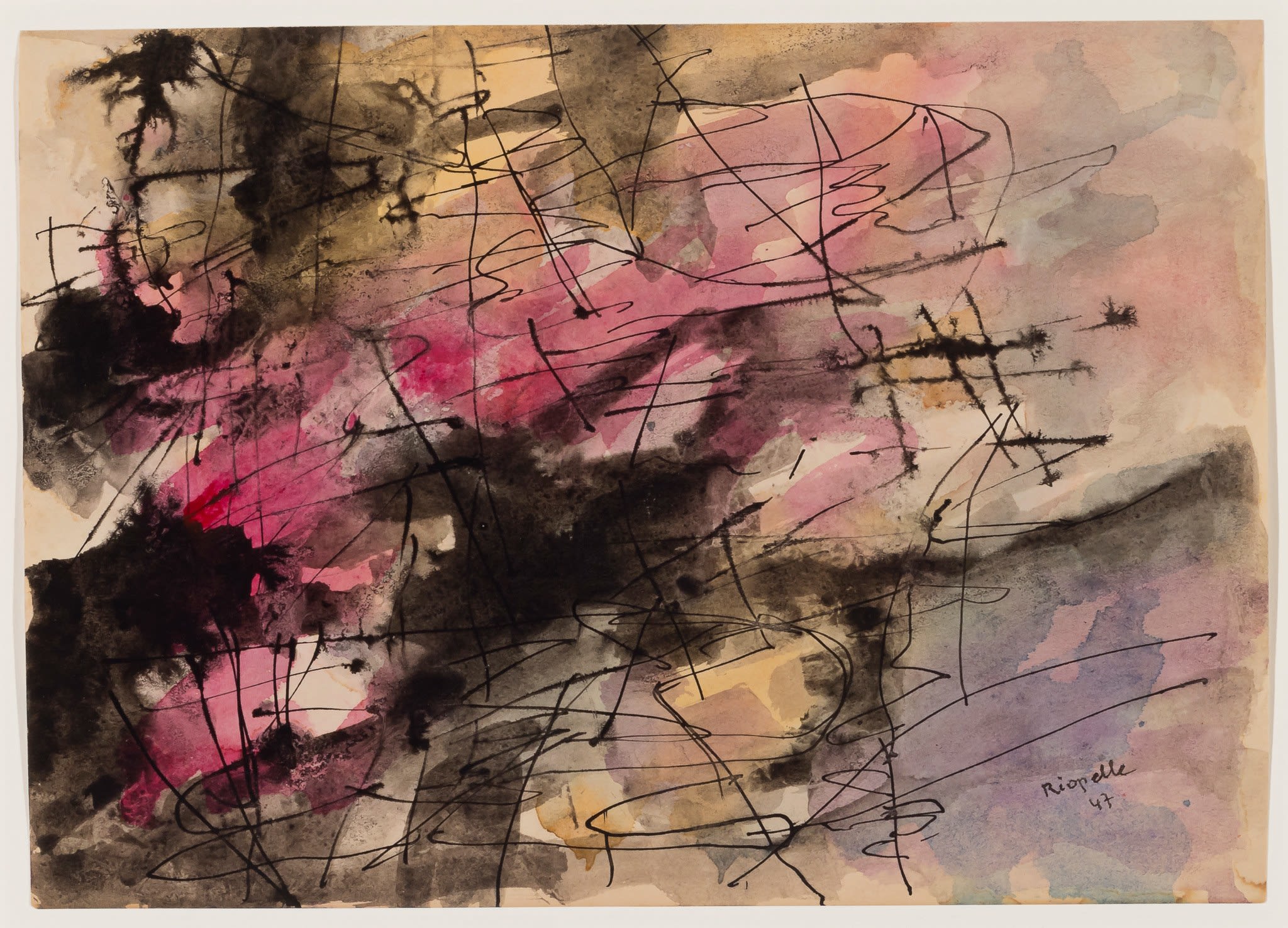 Jean Paul Riopelle, Sans titre, 1950 | Alan Klinkhoff