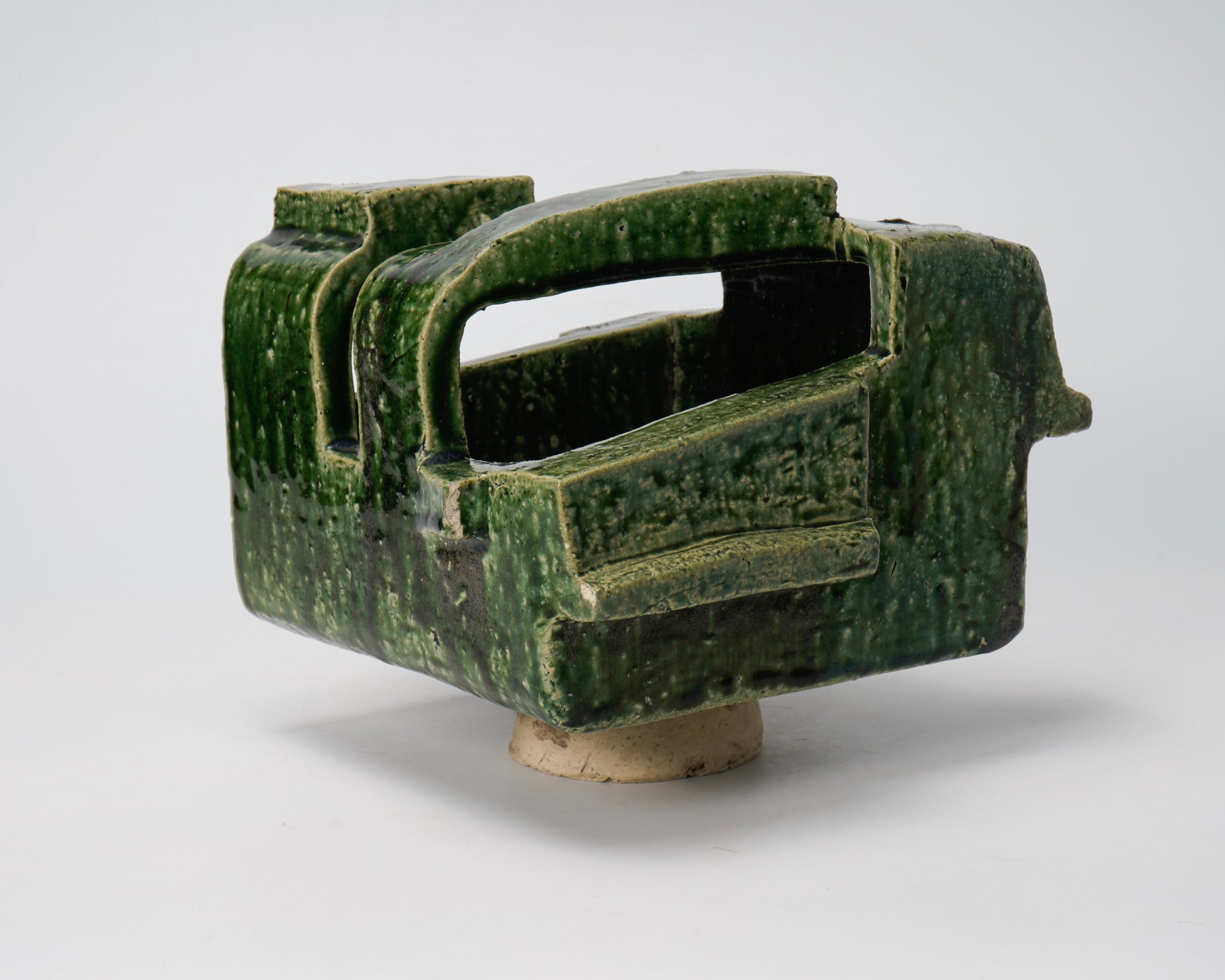 Kumakura Junkichi 熊倉順吉, Green Flower Vessel 緑の花器, 1970's | Dai Ichi Arts |  Japanese Modern Art