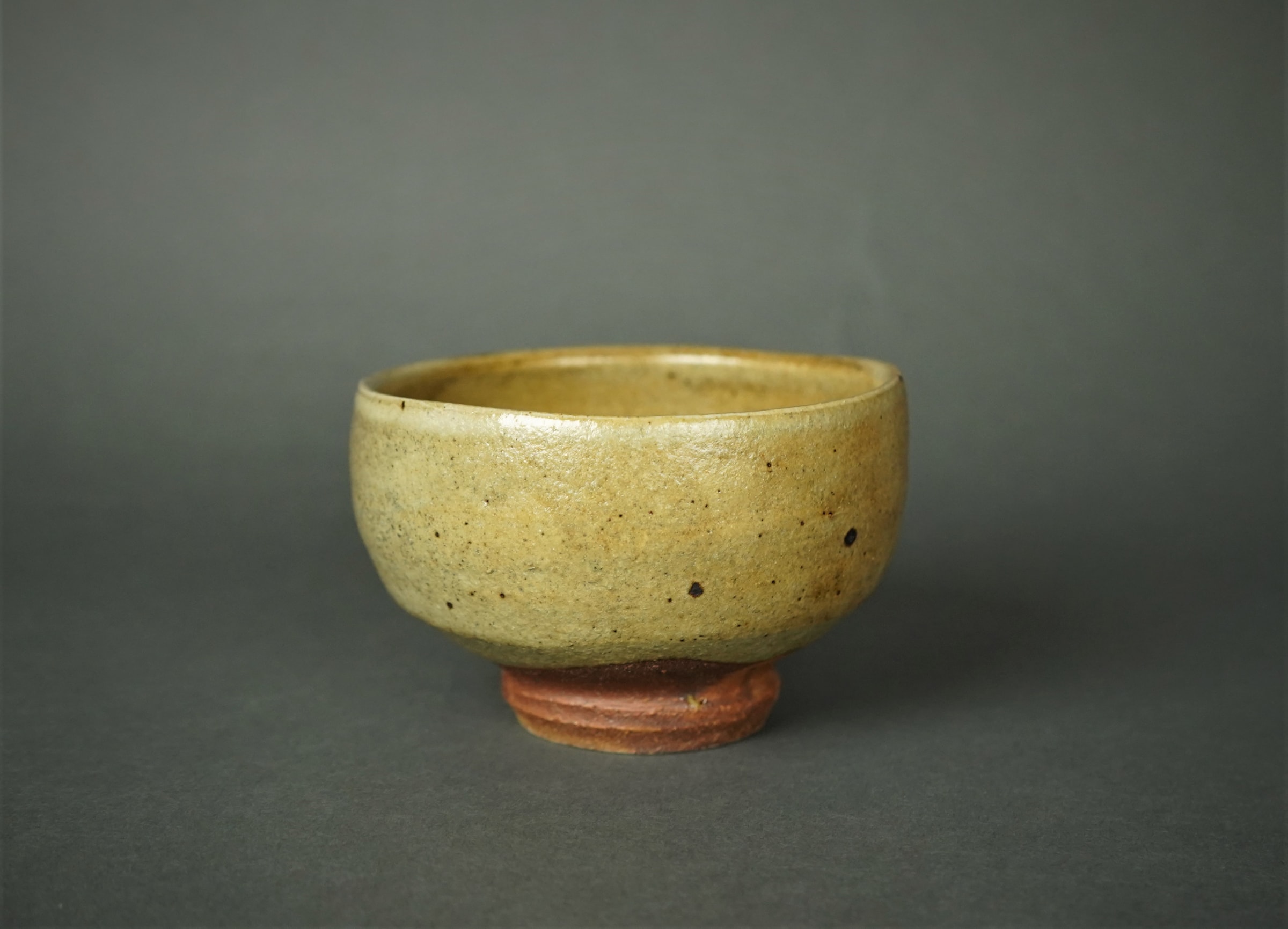 Murata Gen 村田元, Tea Bowl with Rice Husk Glaze 白釉茶碗| Dai 