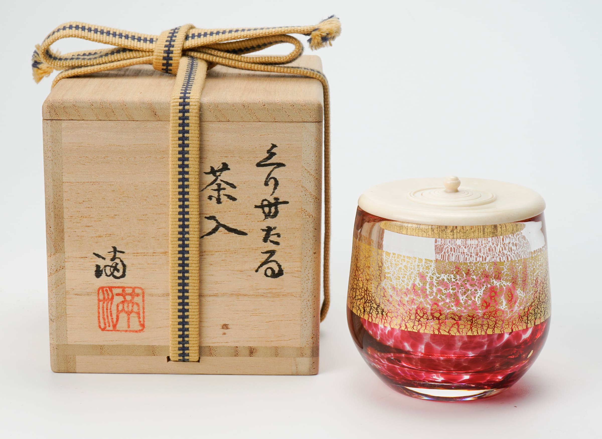 Kagami Mitsuru 各務満, Crystal tea caddy くりすたる茶入