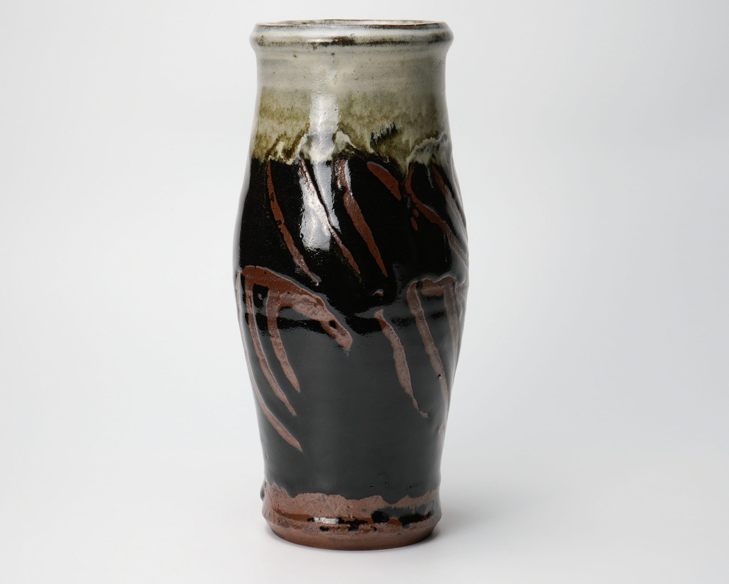 【500円引きクーポン】 Hamada Shoji 濱田庄司, Tenmoku Glazed Vase 天目掛分花瓶 | Dai Ichi Arts | Japanese  Modern Art 工芸品