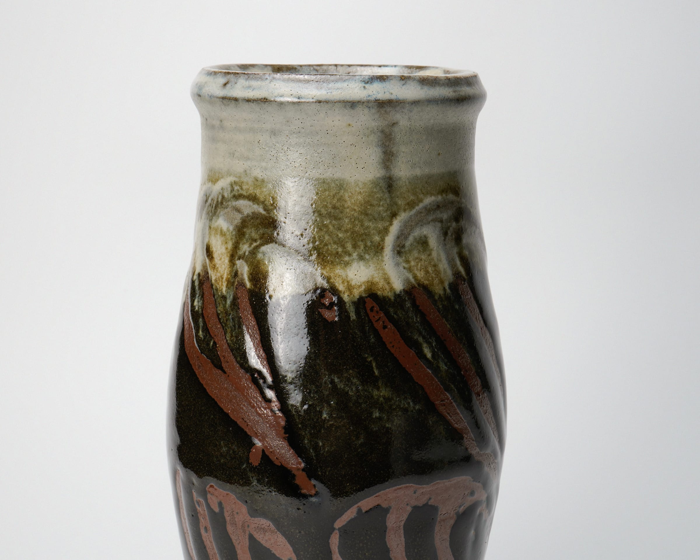 濱田庄司】 灰釉香呂 工芸品