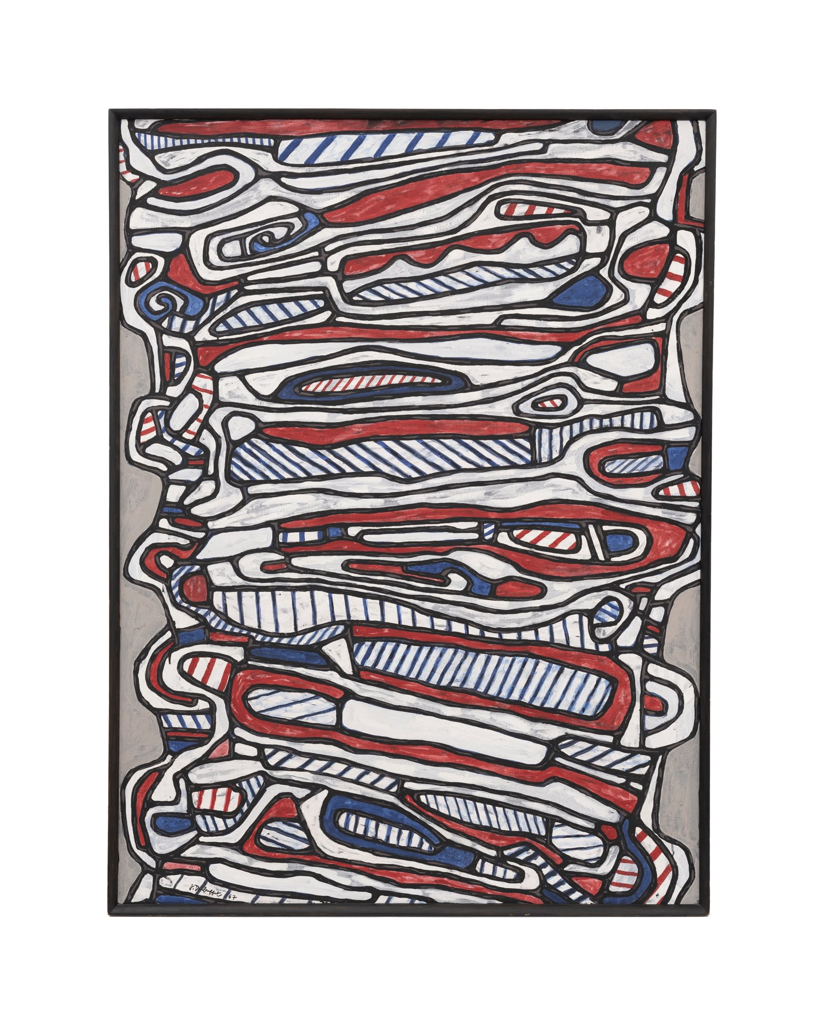 Jean DUBUFFET, Escalier I, 3 march 1967, reworked on the 18th