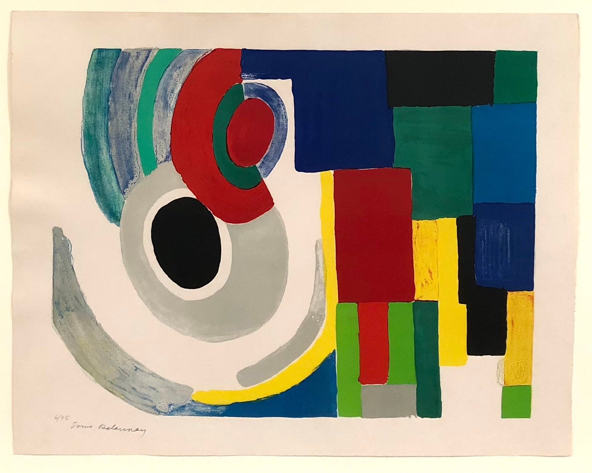 Sonia Delaunay、無題、海外版希少レゾネ、状態良好 dellasposa-sonia-delaunay-