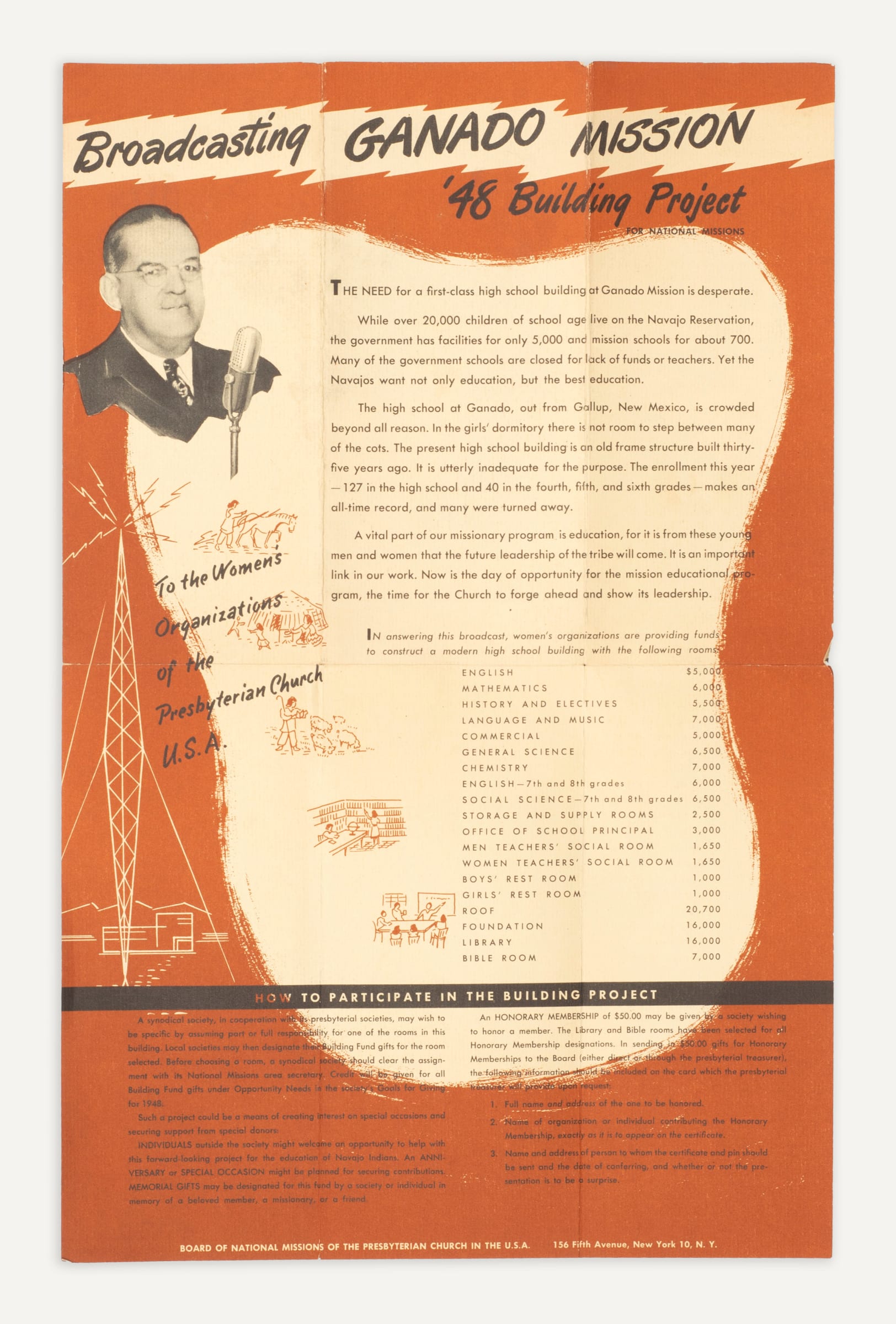 [Ganado Mission], Fundraising Poster "Broadcasting the '48 Mission