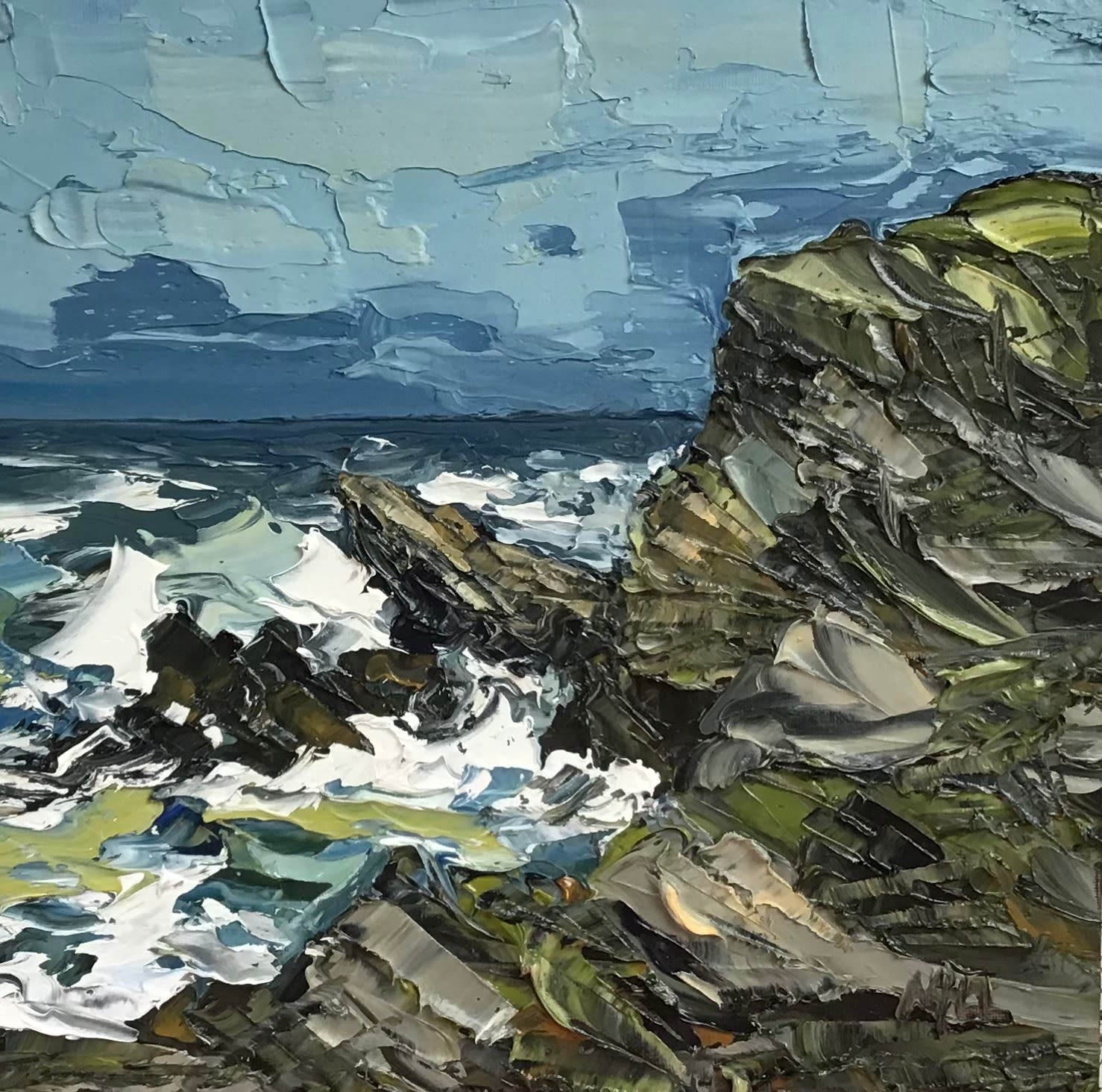 Martin Llewellyn, Crashing Waves, 2024 Ffin y Parc Gallery