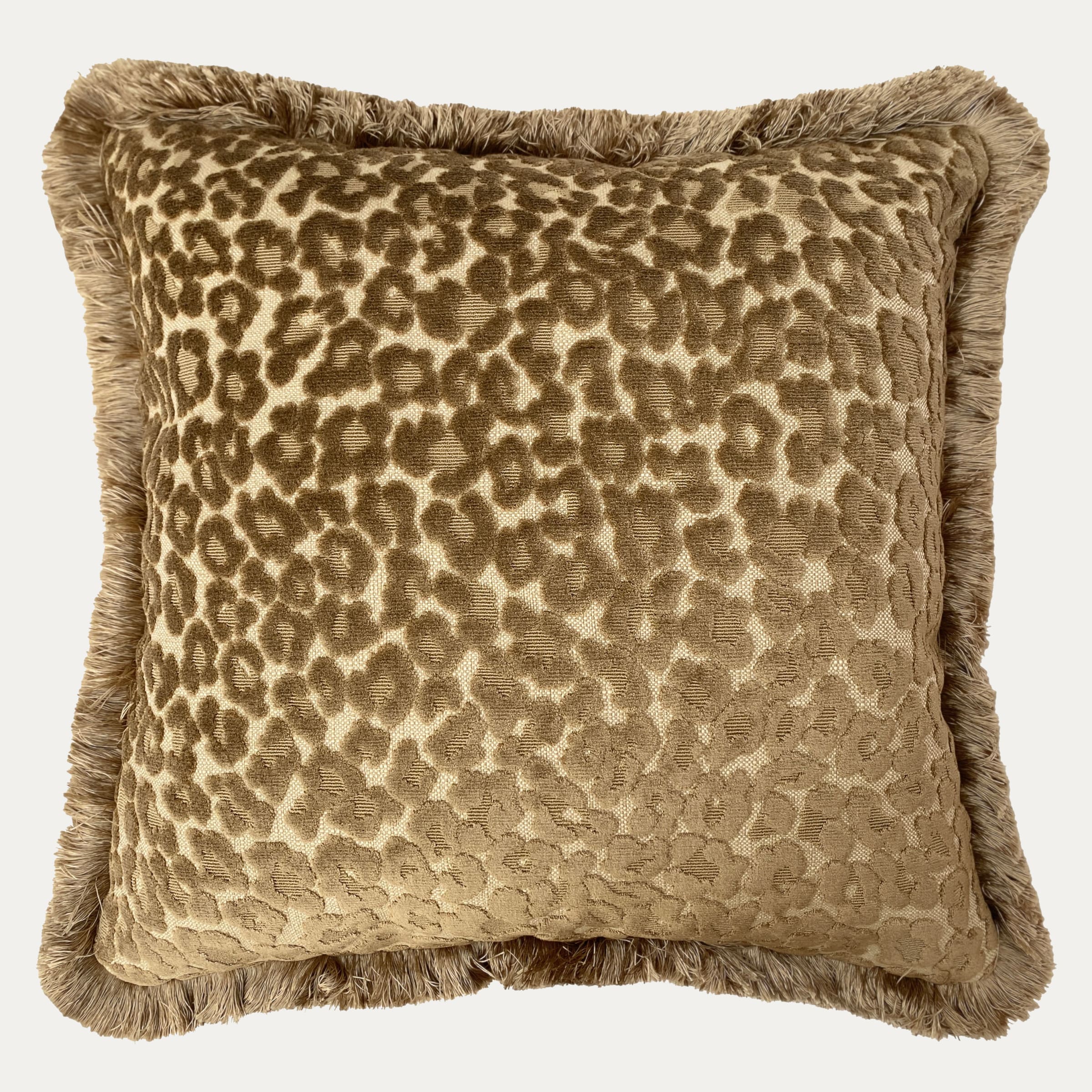 Leopard print hot sale pillows with fringe