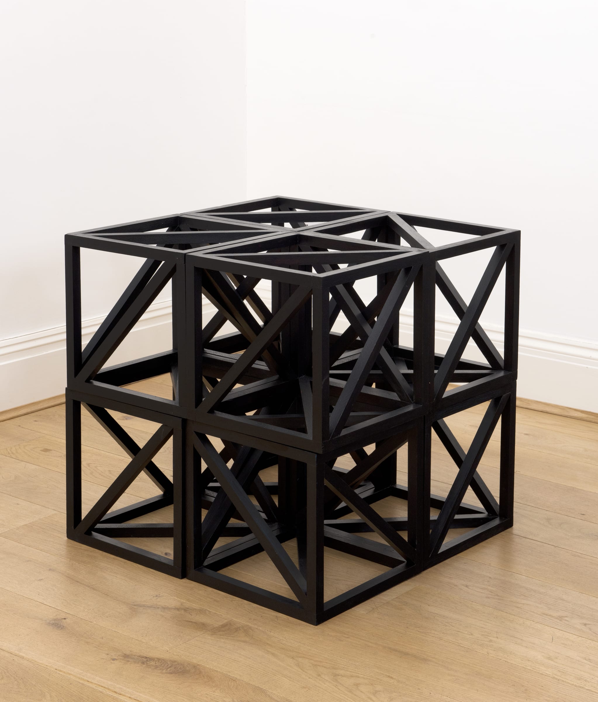 Rasheed Araeen, Small Black Cube: 24 x 24 24 2019 Grosvenor Gallery