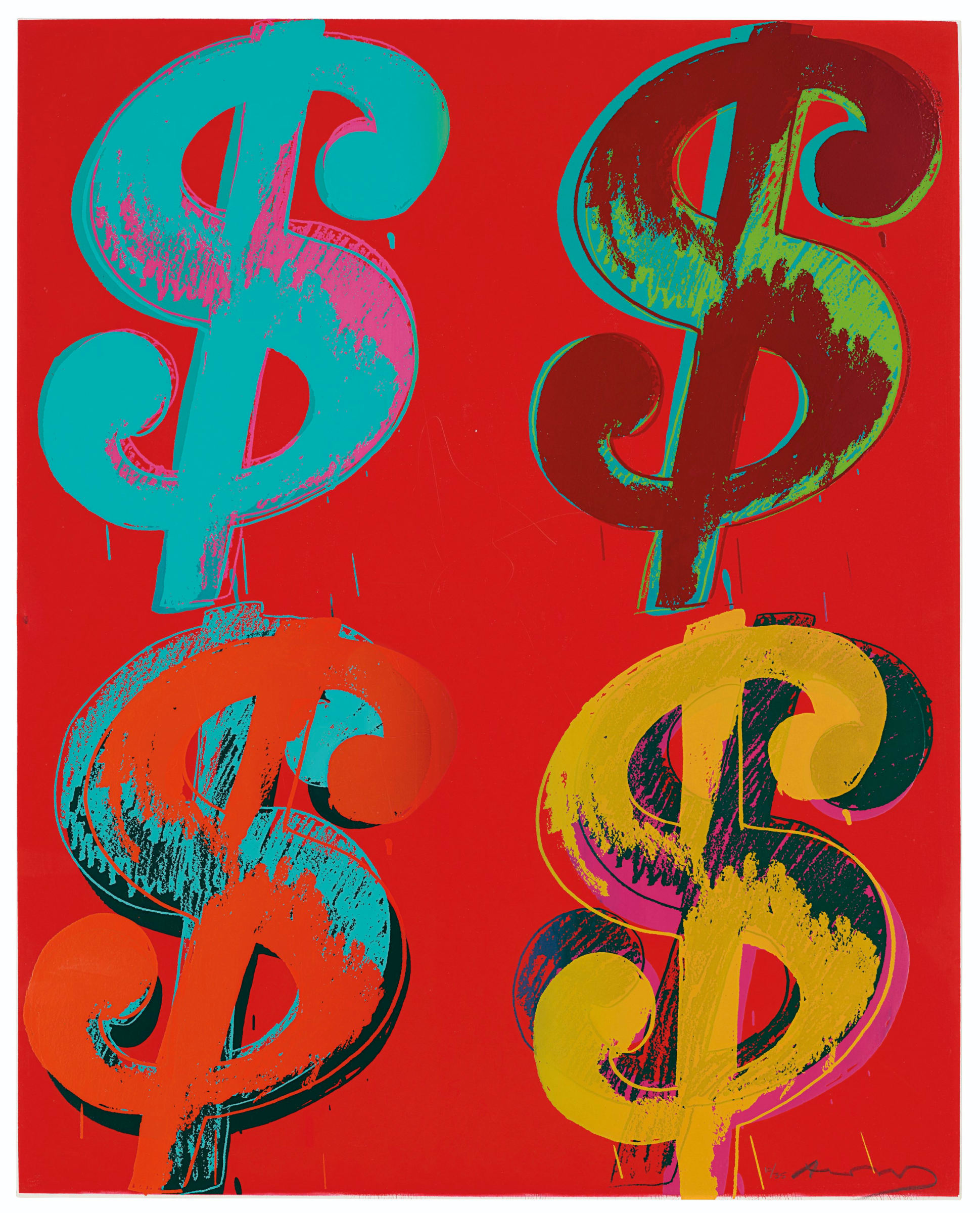 Andy Warhol, Dollar Sign F.S. II 281-282 (4) , 1982, 1982