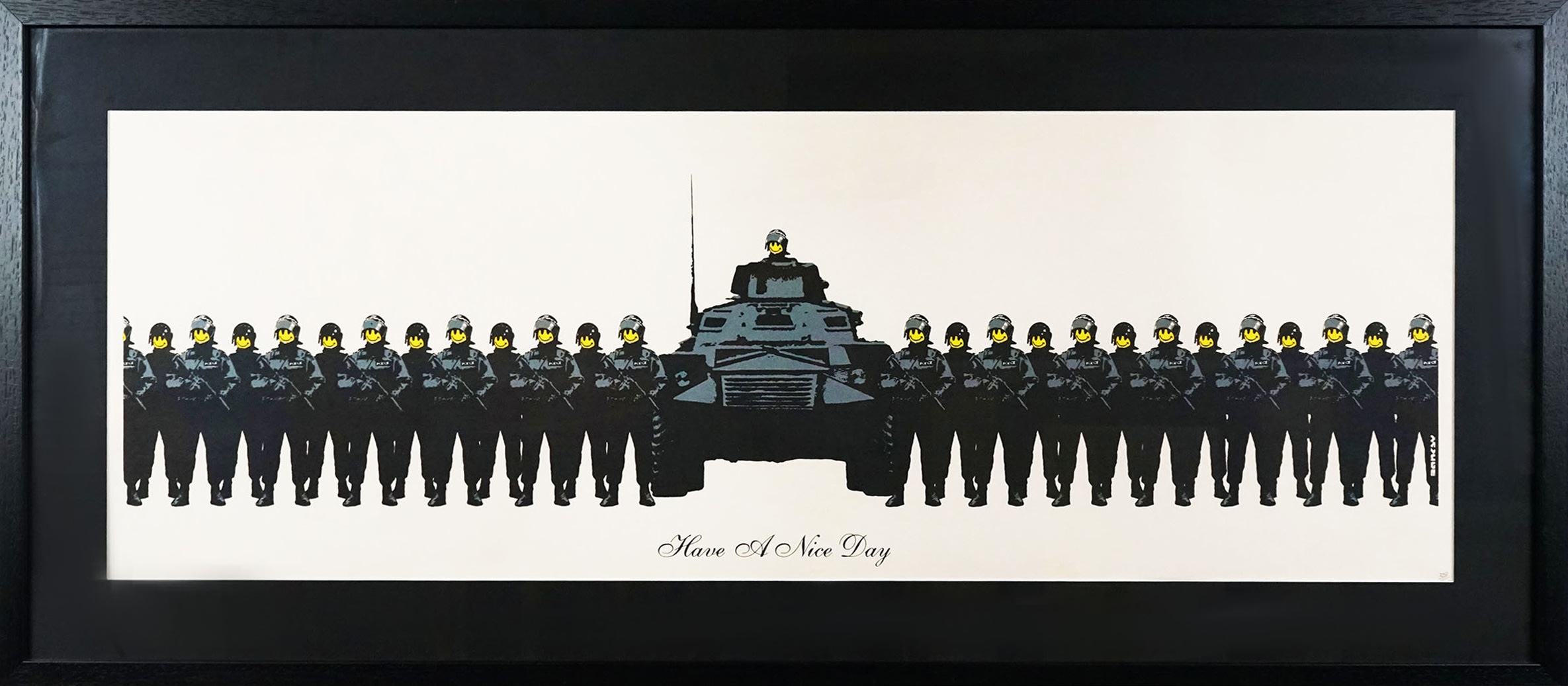 バンクシー/BANKSY “ HAVE A NICE DAY ” WCP リプロダクション・シルク