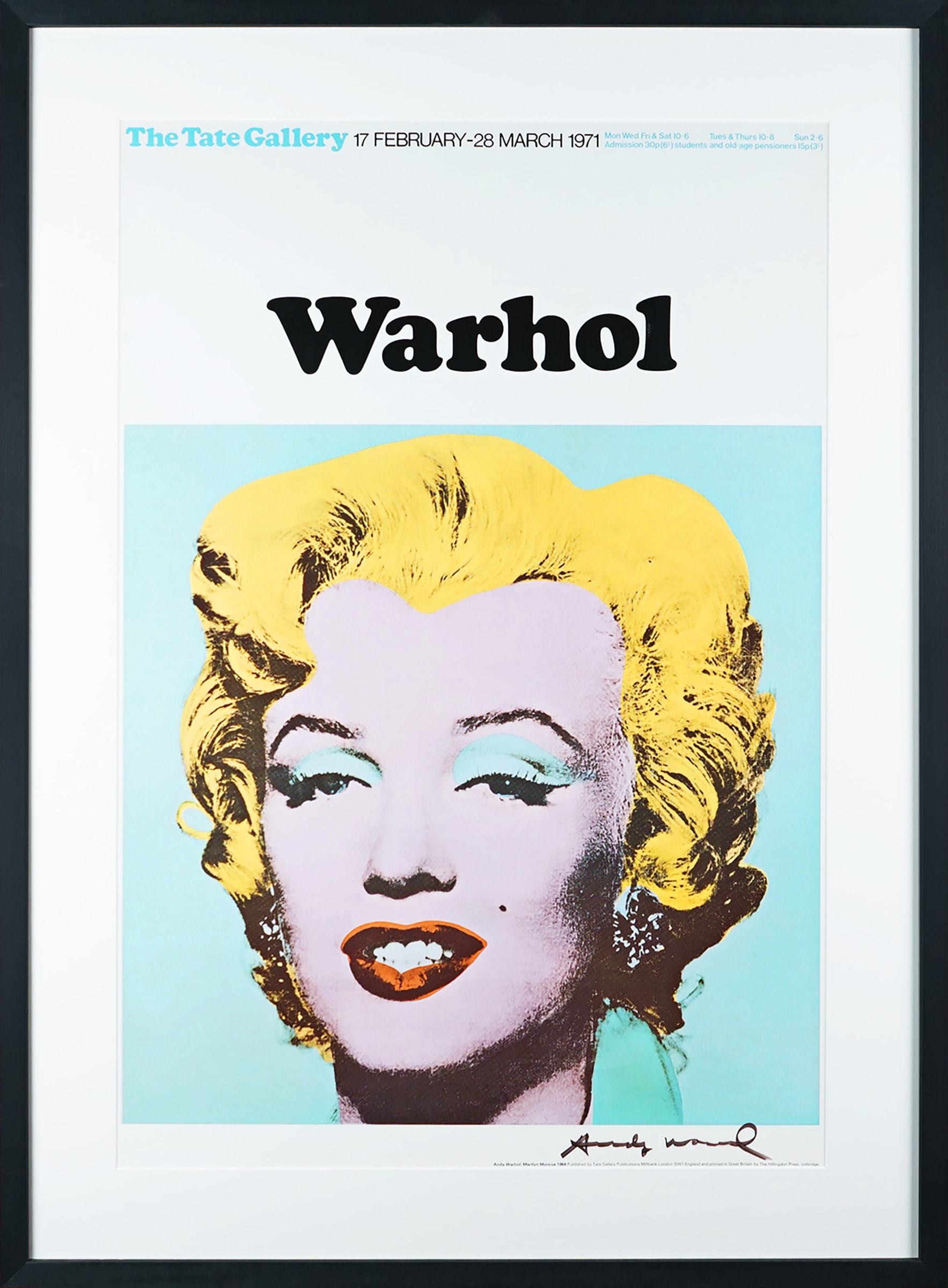 Andy Warhol, The Tate Gallery: Warhol, 1971 | Hidden Gallery