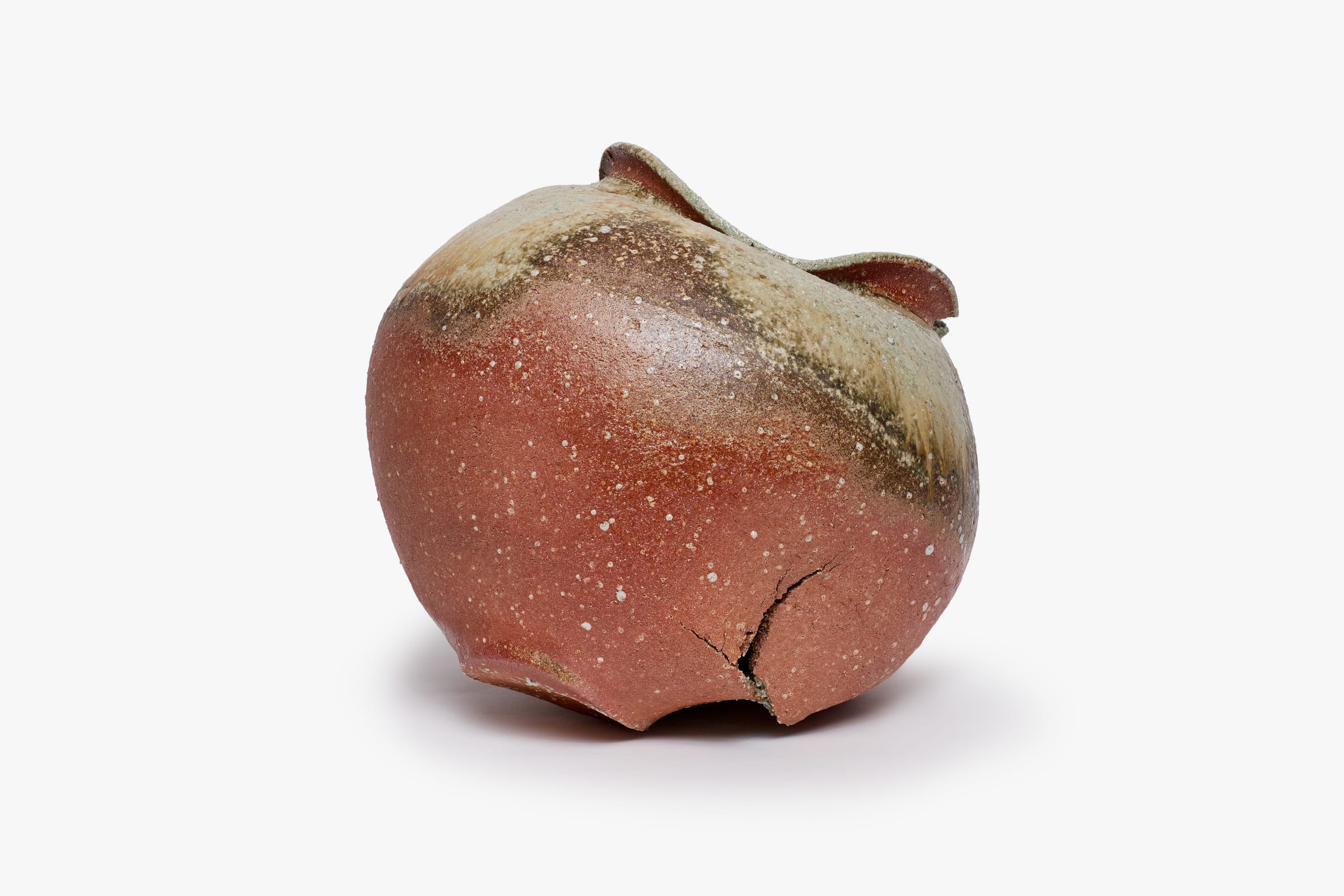 現代陶芸　壺　オブジェ 窯変大壺（ようへんおおつぼ） Woodfired jar 7月は東京で個展を