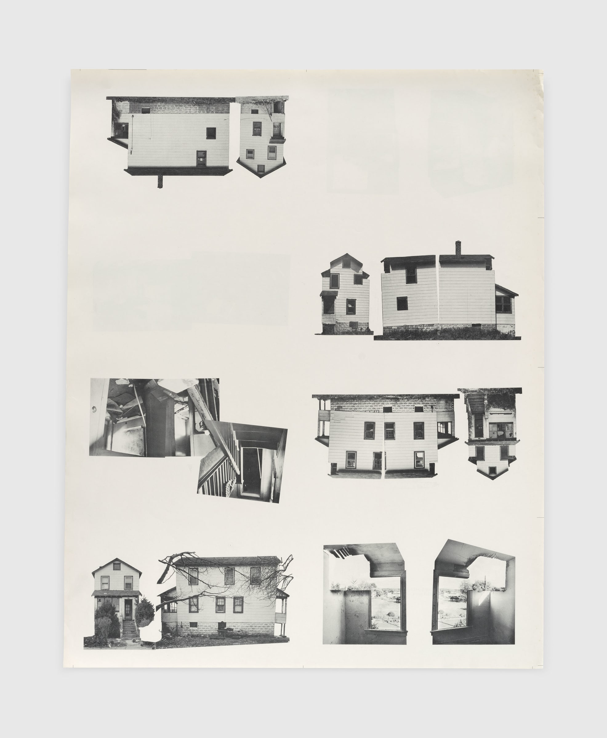 Gordon MattaClark, Splitting Book, Uncut book pages, 1974 Galerie La