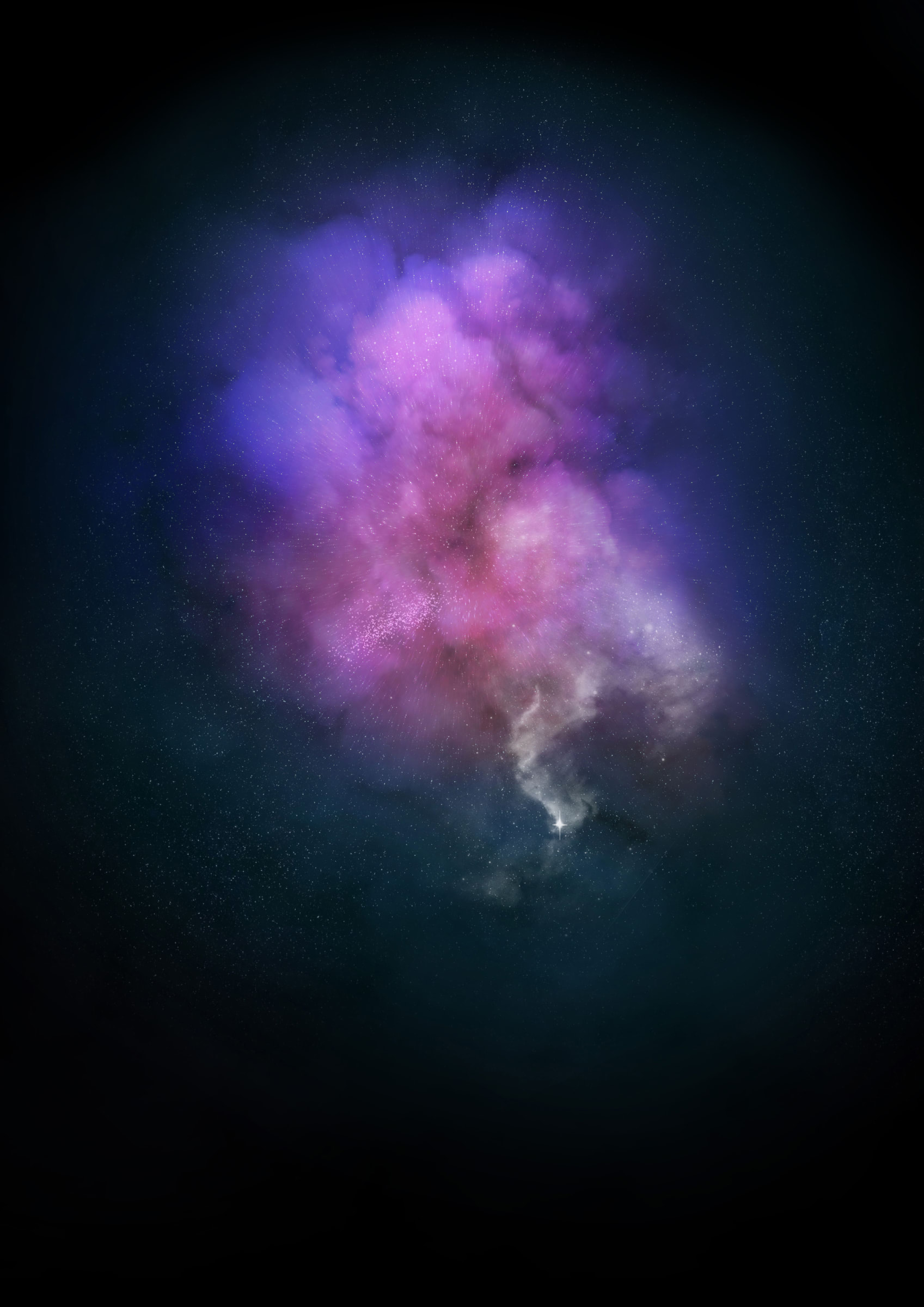 Lauren Baker, Galaxy Explosion (Diamond Dust - Purple), 2018