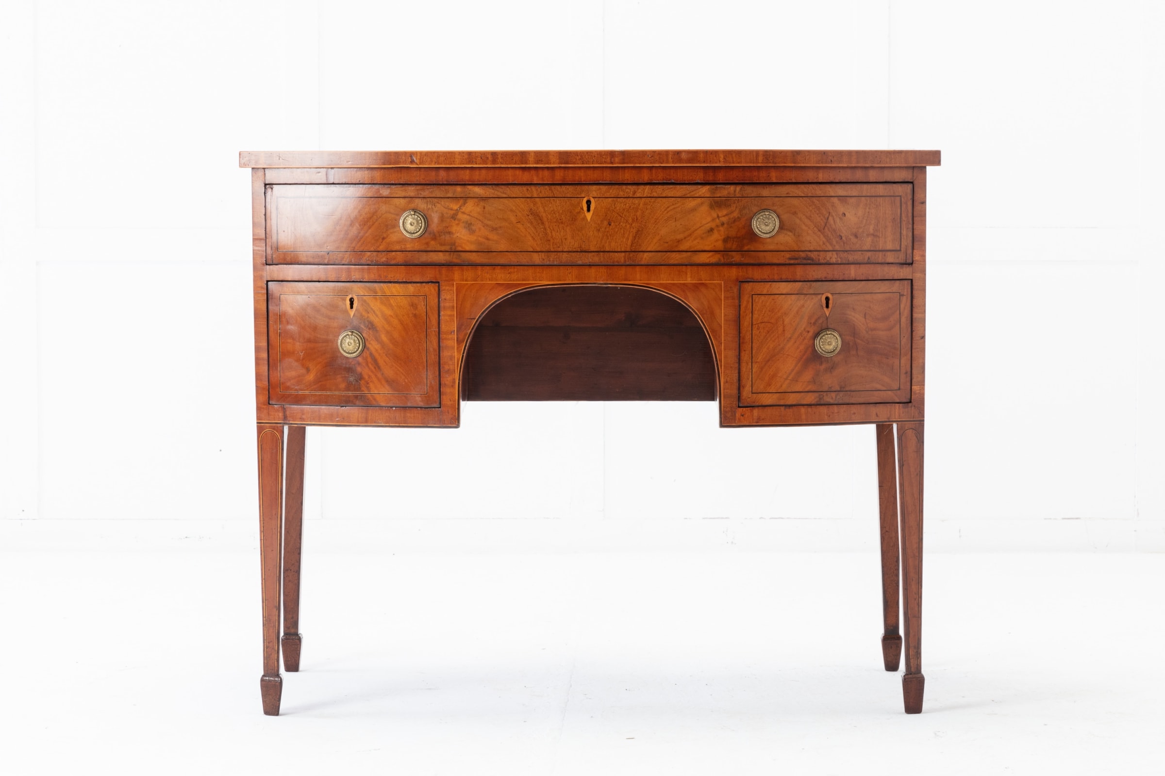 SOLD 18th Century English Mahogany Bow Fronted Sideboard Lee