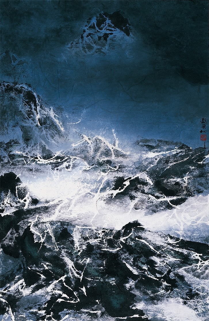 Kuo-sung Liu, 夜靜雪山空：西藏組曲之八十 Quiet Night, Snowy Mountain: Tibet Series No.80, 2005