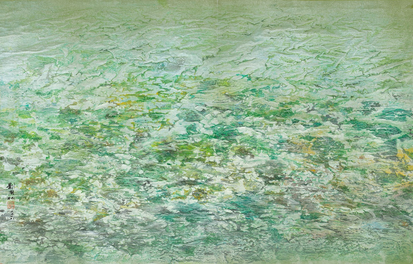 Kuo-sung Liu, 連連春山若波濤 Undulating Mountains in the Spring, 2018