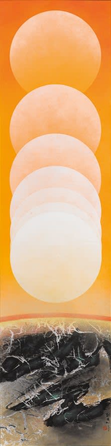 Kuo-sung Liu, 日落的印象之八 Impression of Sunset No. 8, 1972