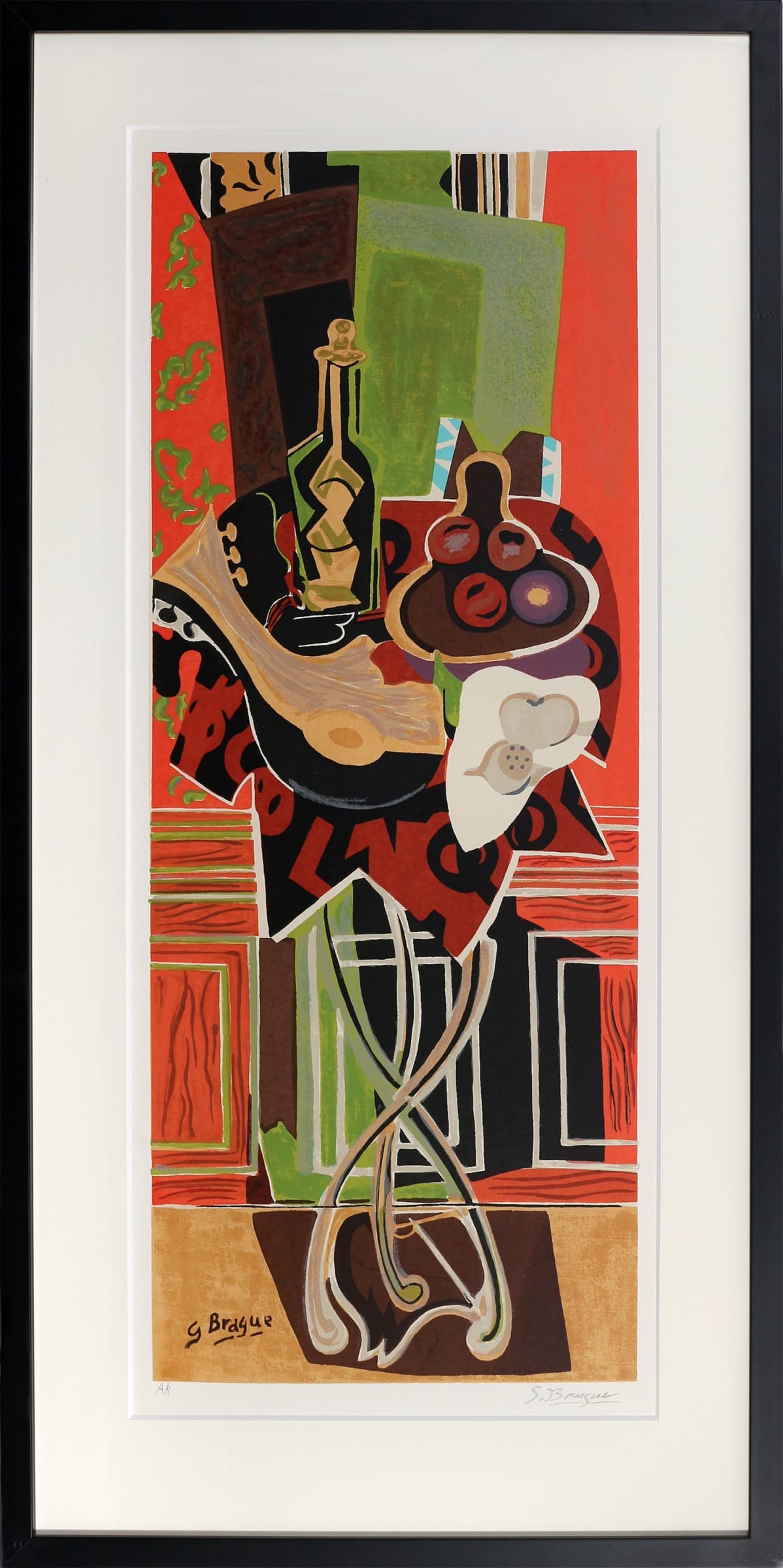 入荷now 口コミ (The Rouge Gueridon Le Braque, Georges Red 1952 Table), 絵画