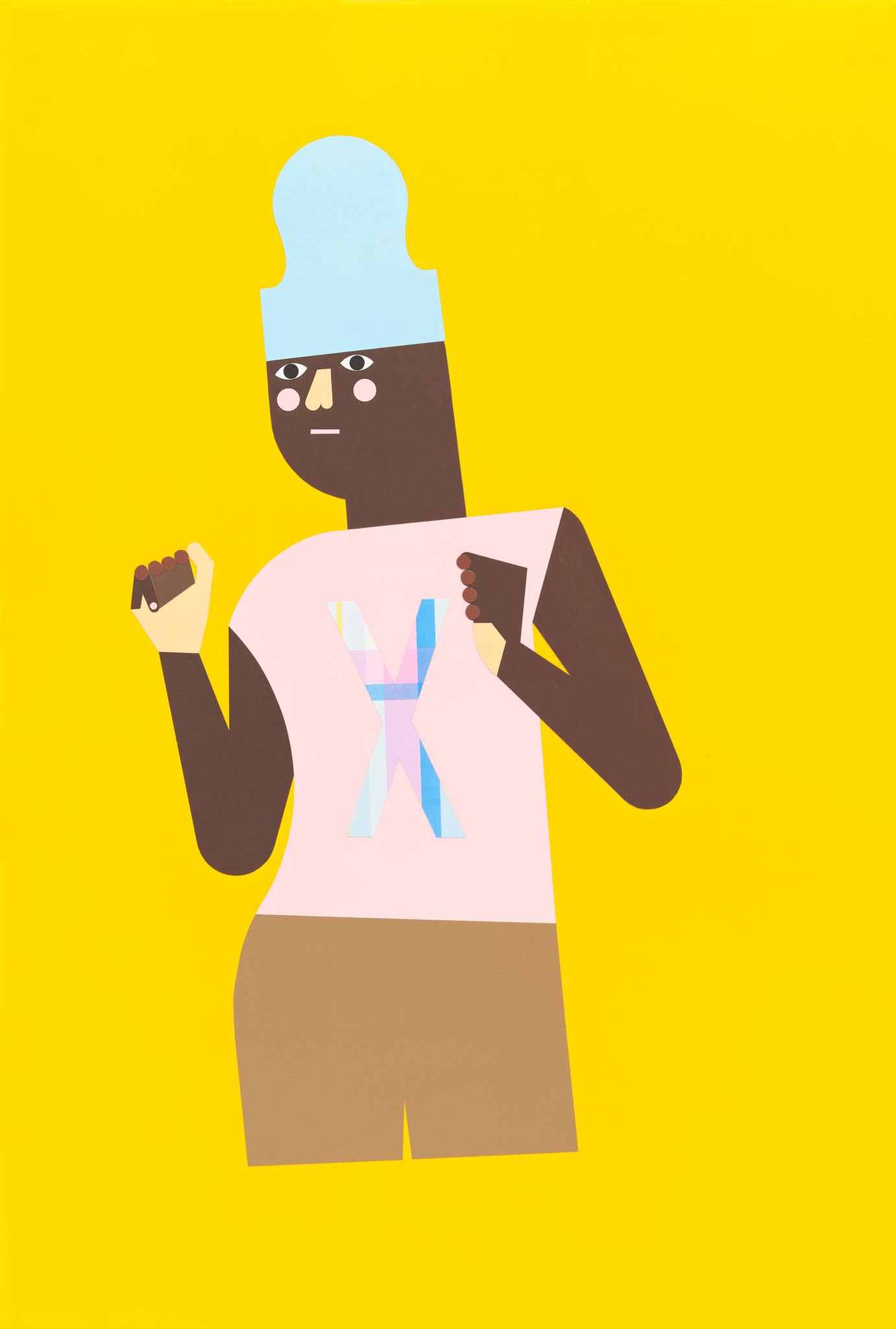 Dance 1, 2022 collage on panel 57 1/2 x 39 3/8 inches (paper) 59 x 40 7/8 x 1 3/8 inches (framed)