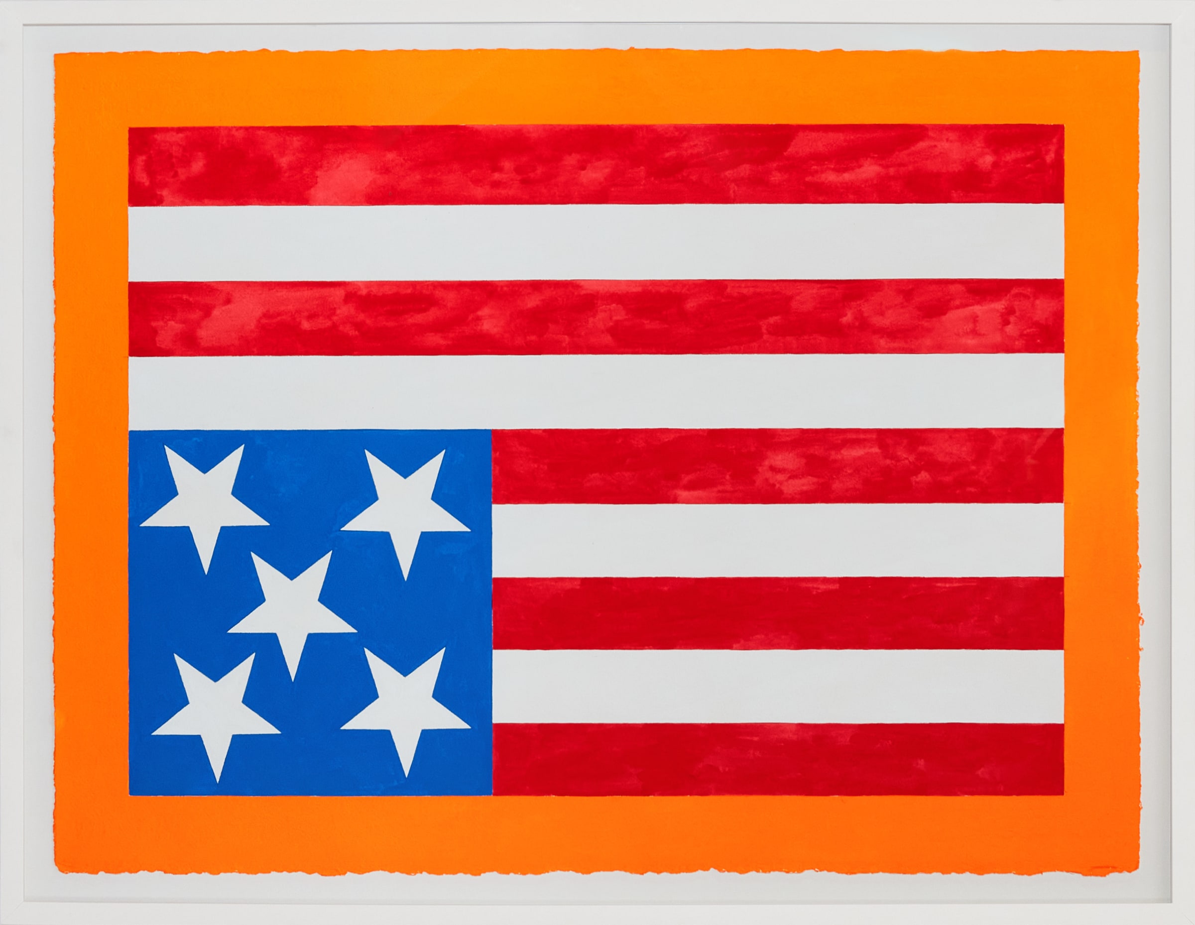 Orange #4, 2024 Unique gouache on paper 22 x 30"