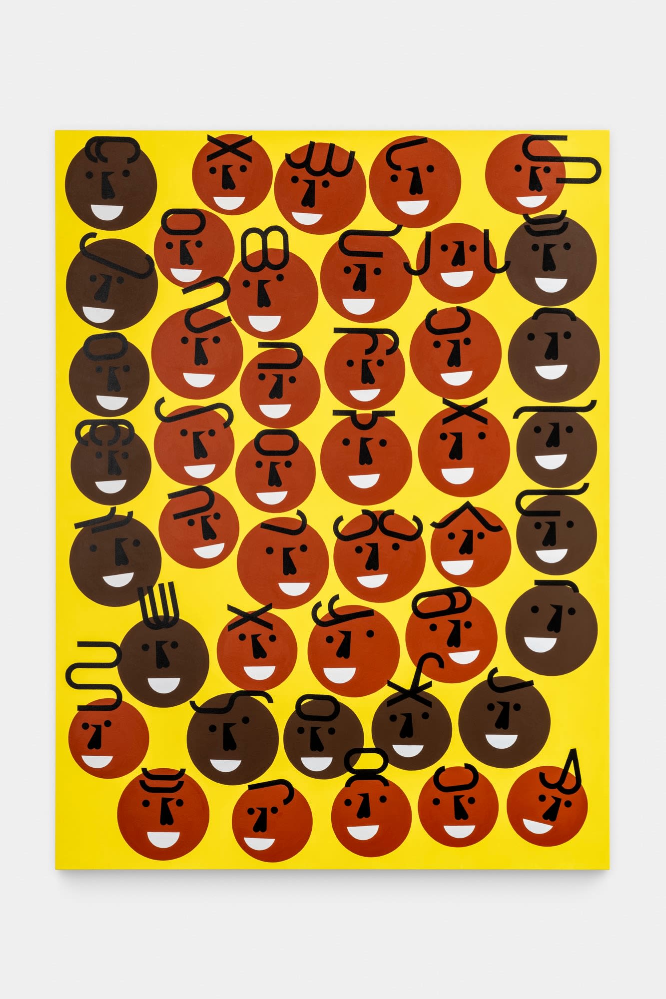 Everything is Fine (U), 2025 Acrylic on canvas 96 x 72"