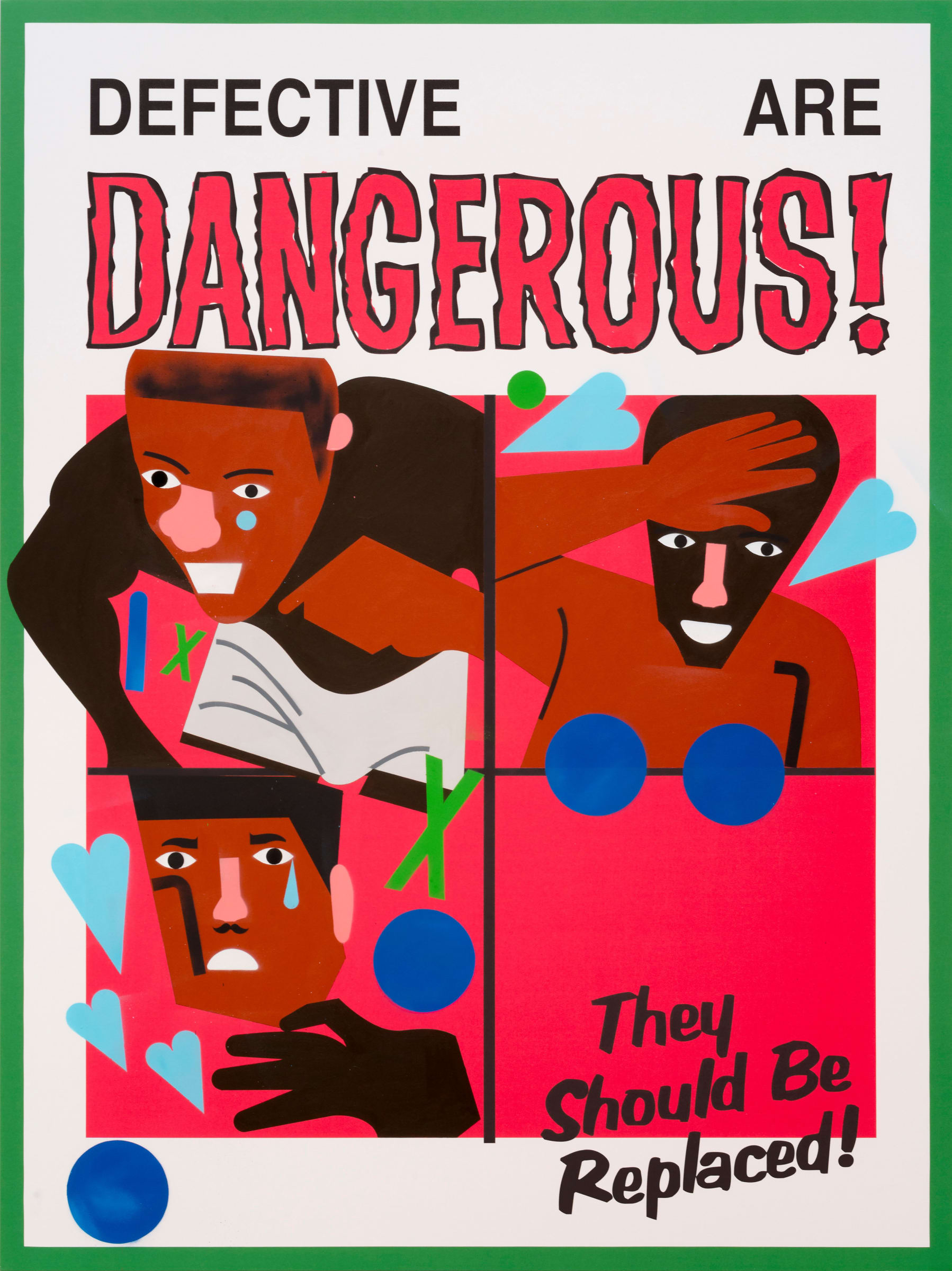 Non Action Satisfaction, 2017 ultrachrome pigmented print and acrylic spray paint on canvas 96 x 72 inches