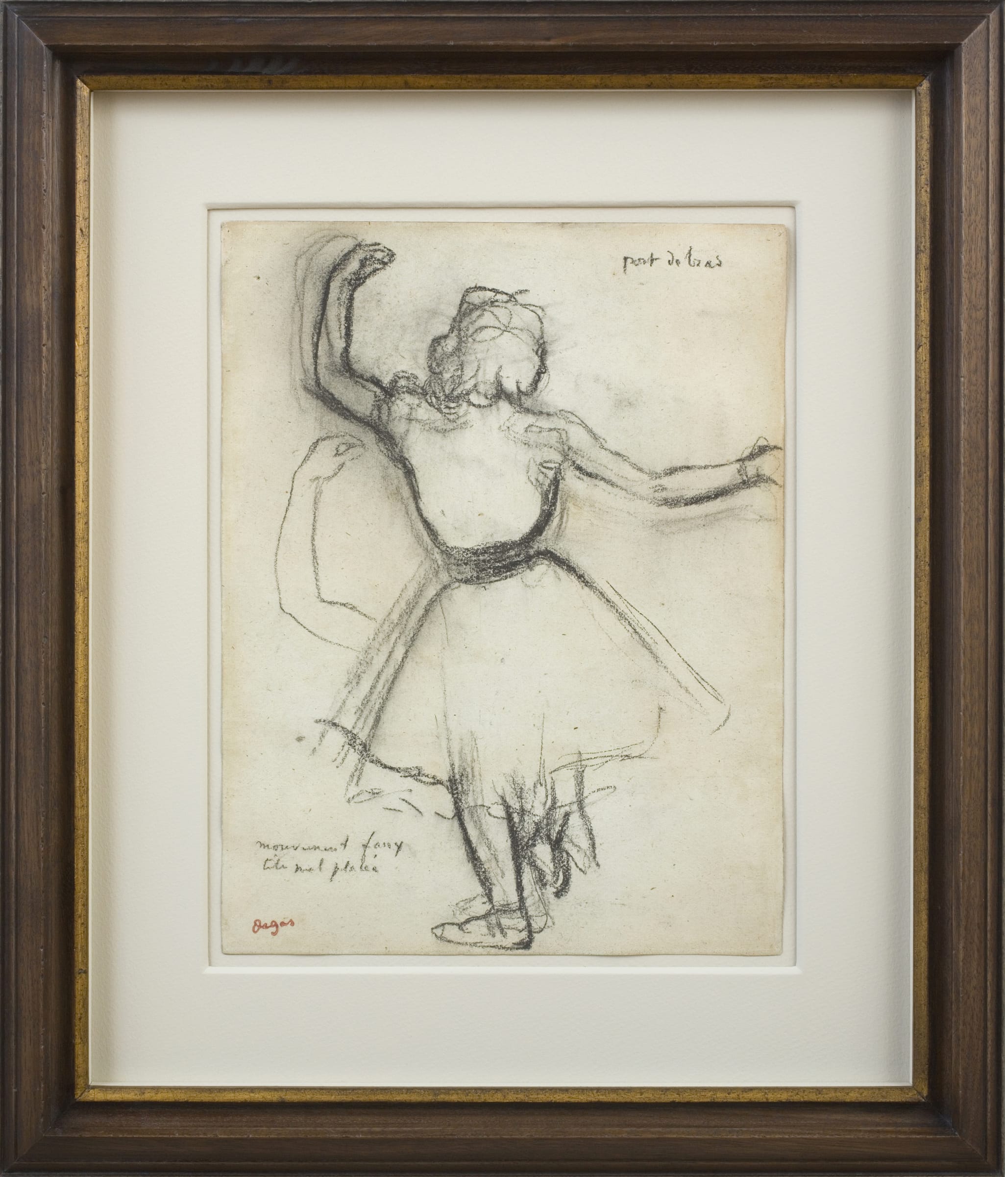 Dancer, Arms Raised Behind The Head; Danseuse, Les Bras Leves Et Ramenes  Derriere La Tete Duvet Cover by Edgar Degas - Bridgeman Prints