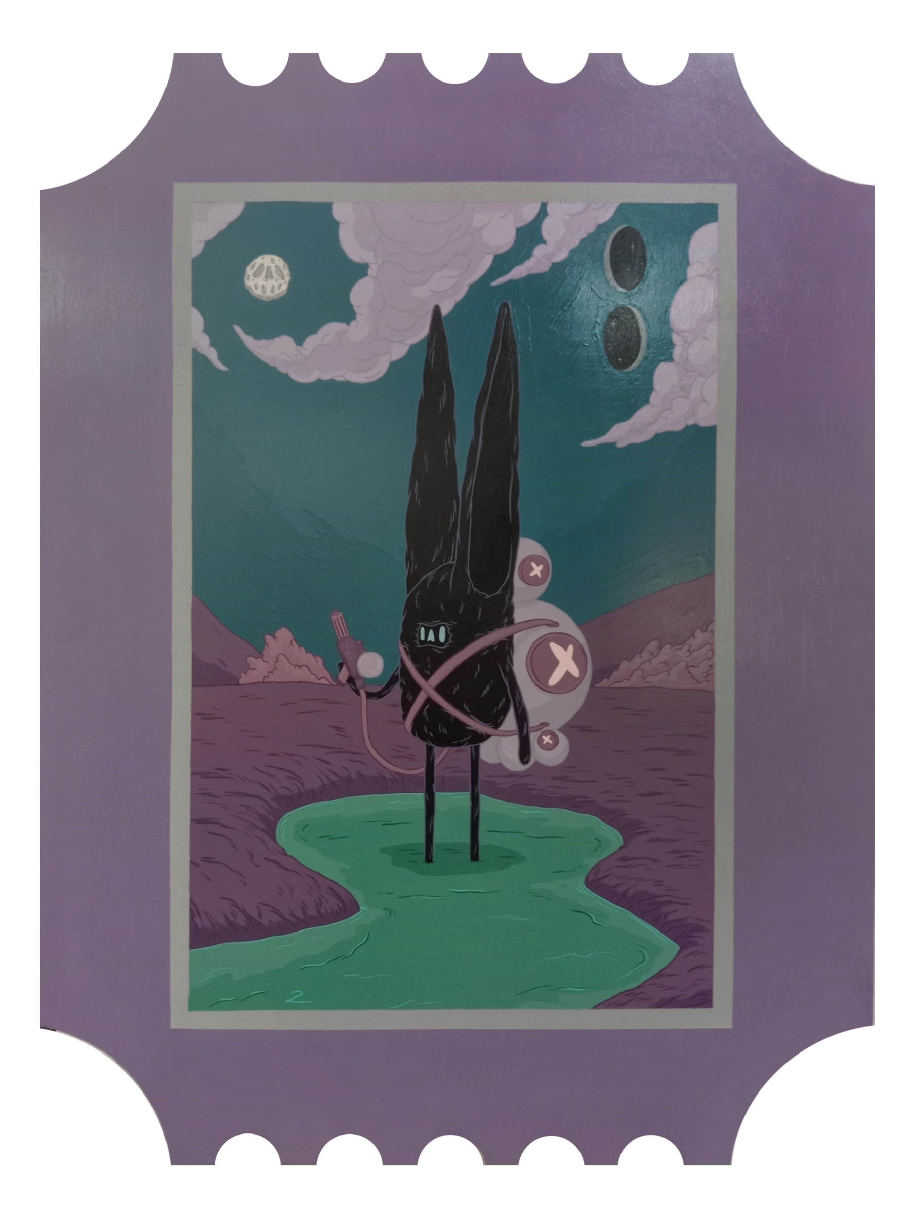 John Loyd Benz de Leon, Ticket The Giver, 2023 Qube Gallery