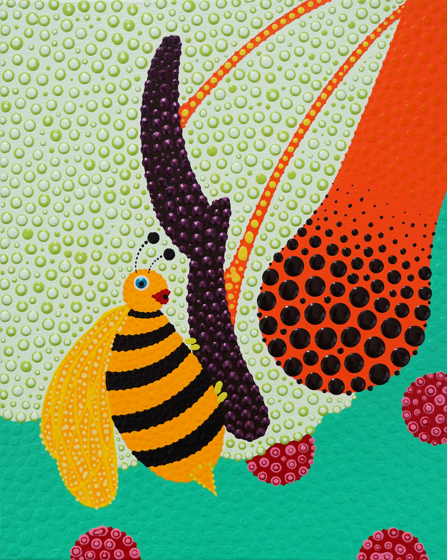 Eric Hibit, Bee on a Flower, 2021 | RUKAJ