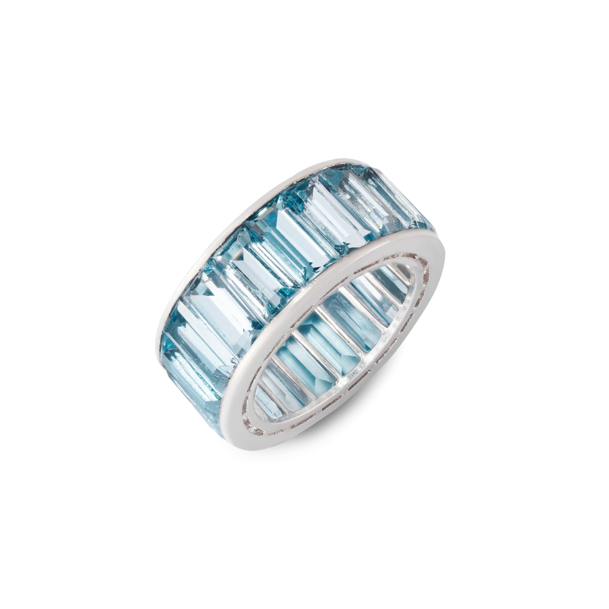 *, An aquamarine eternity ring | Symbolic & Chase