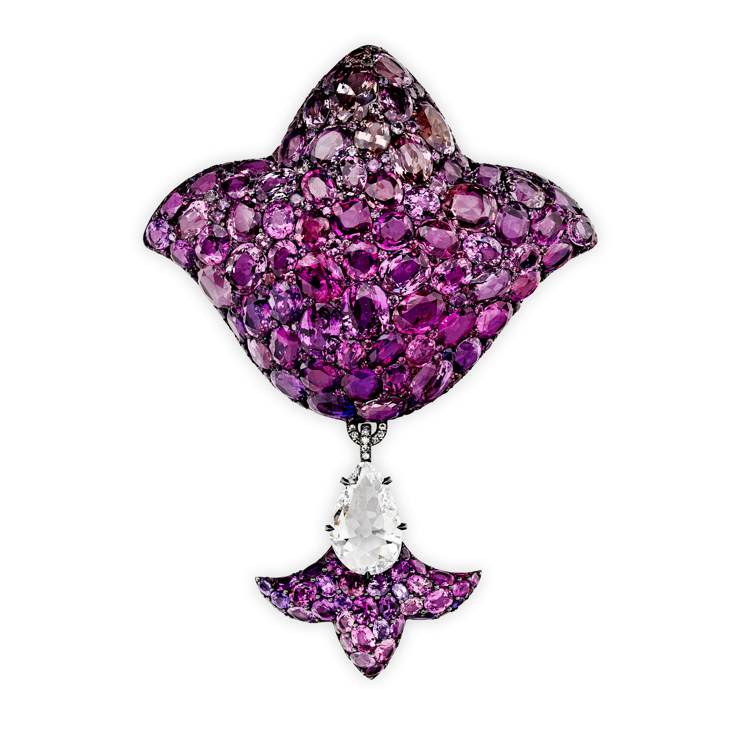 JAR A sapphire and diamond Tulip brooch 2016 Symbolic Chase