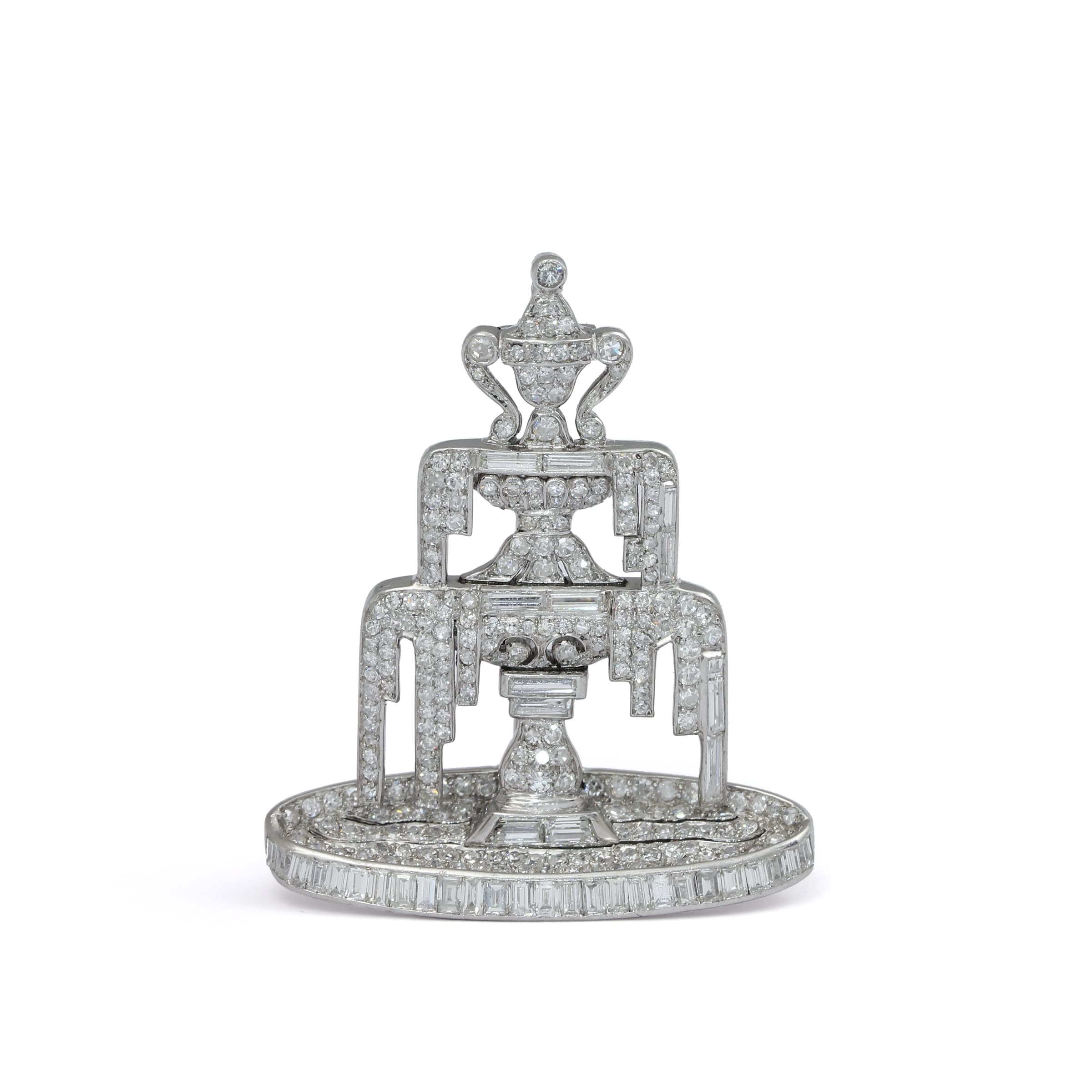 An Art Deco diamond brooch circa 1925 Symbolic Chase