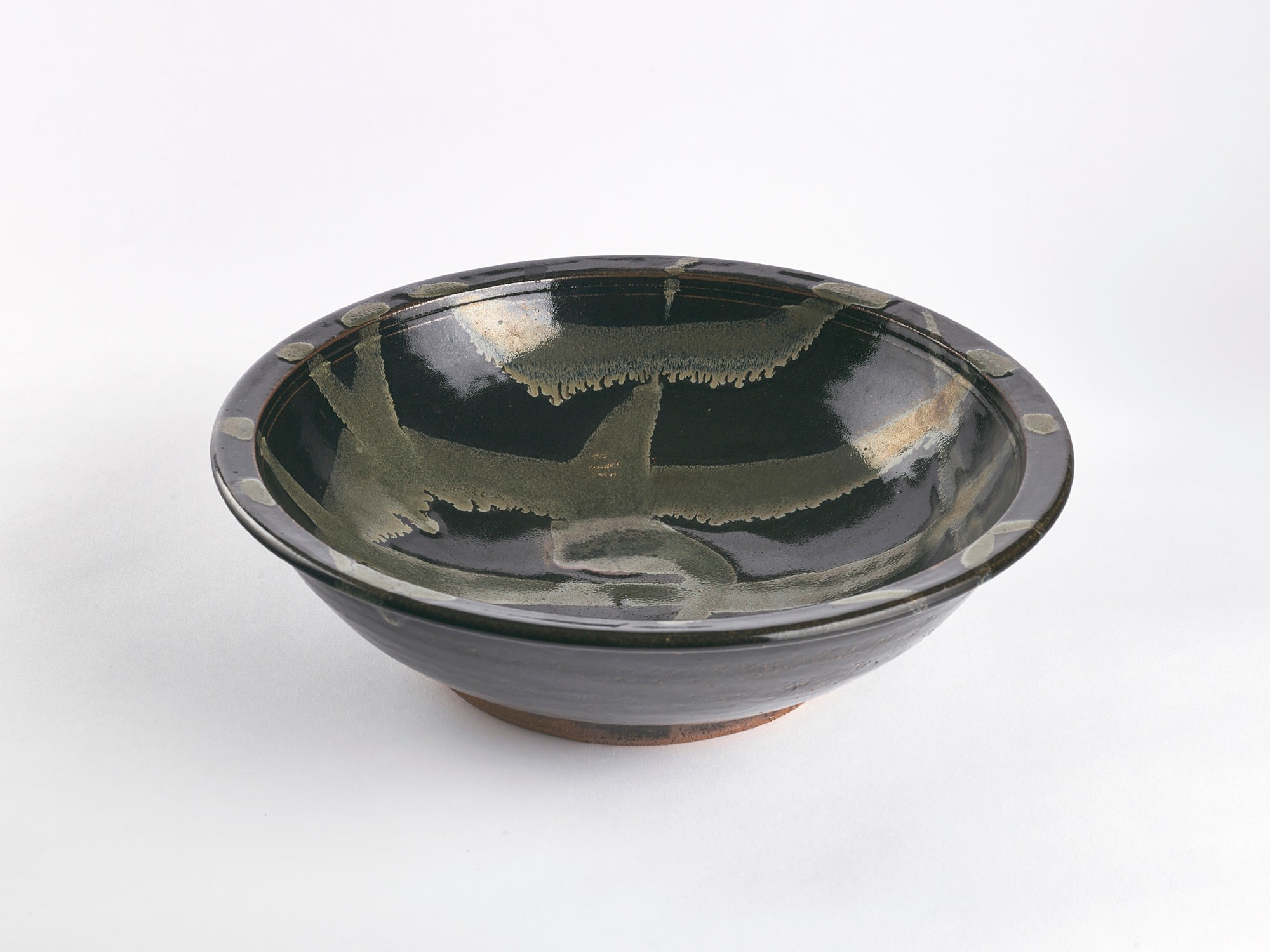 イギリス人陶芸家 Jim Malone ジム・マローン 茶碗 ティーボウル1 Jim Malone, Tenmoku glazed bowl | The Fine Art Society Ltd