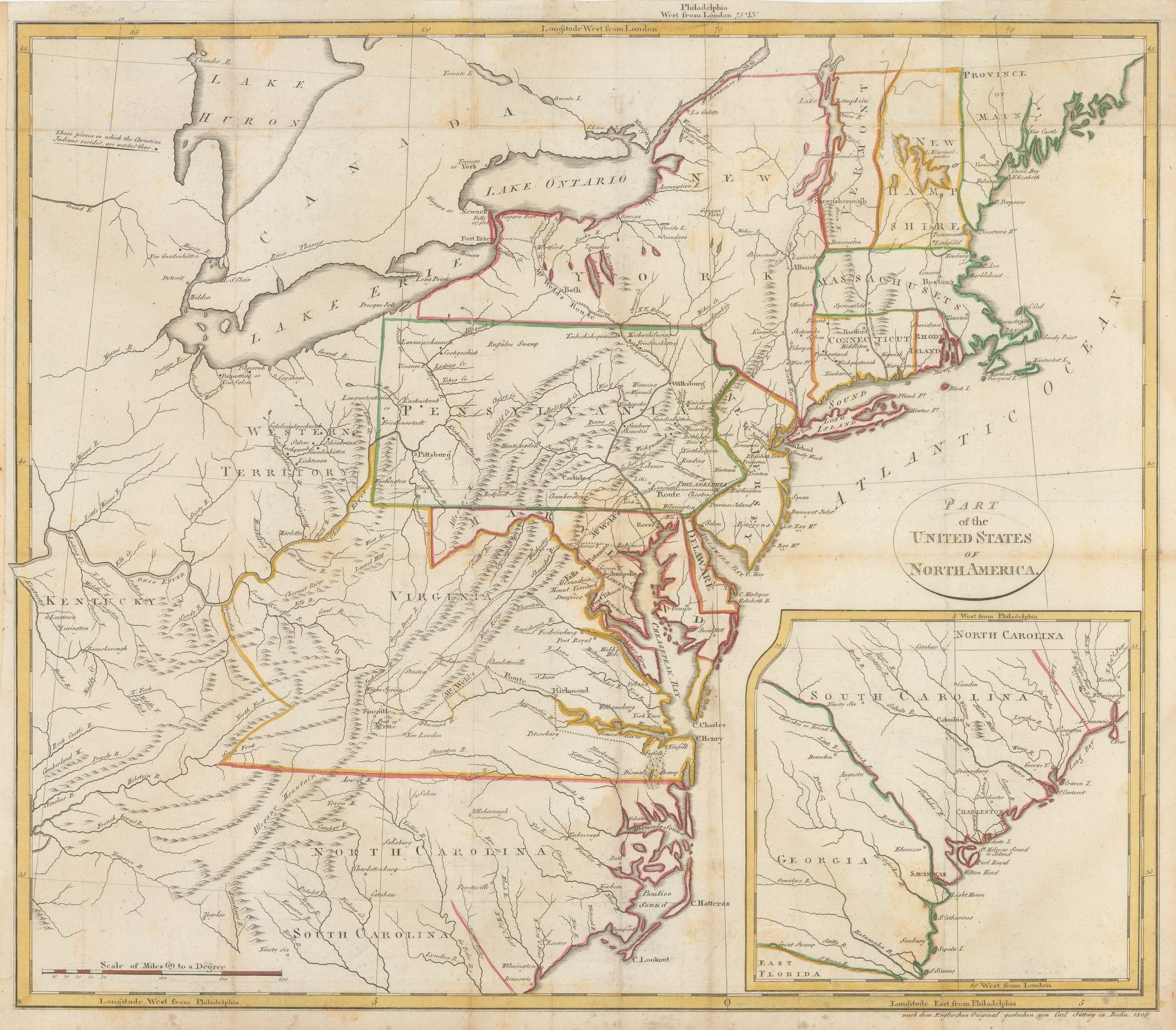 Carl Jaettnig Eastern United States - Themaphouse Carl Jaettnig Eastern United States 1800