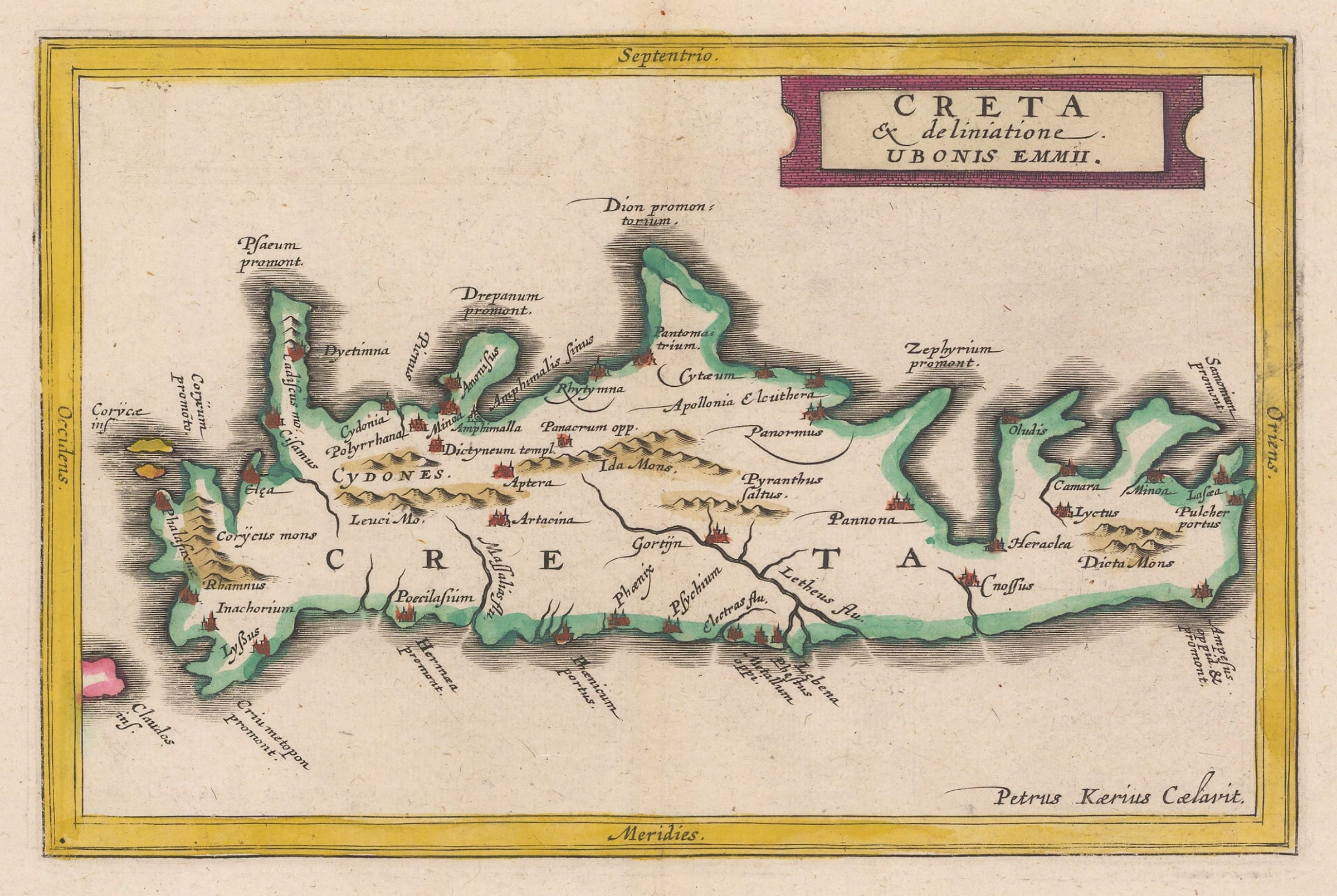 Jan Jansson, Ancient Crete, 1661