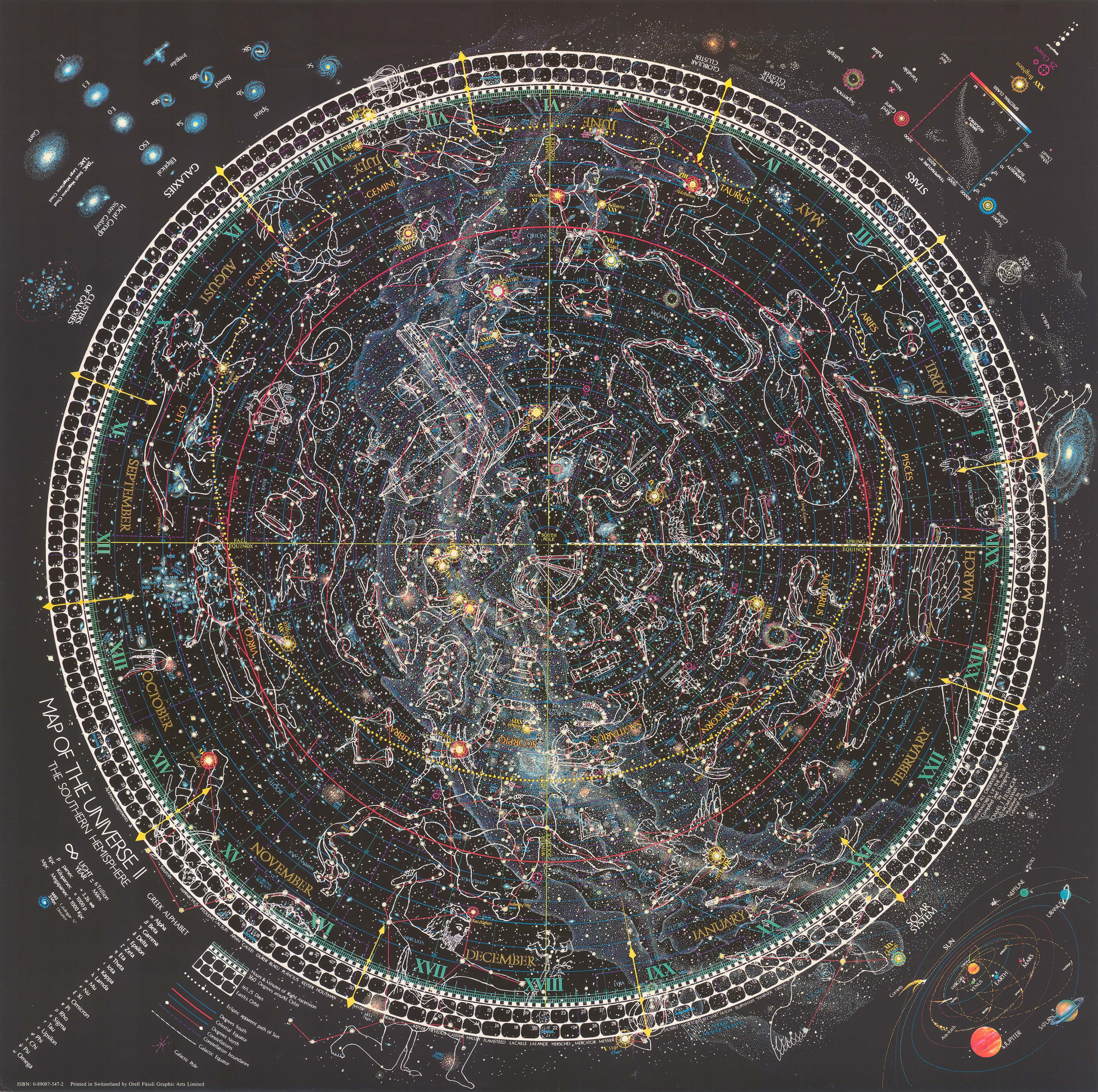Tomas J. Filsinger, Map of the Universe II, Southern Hemisphere 