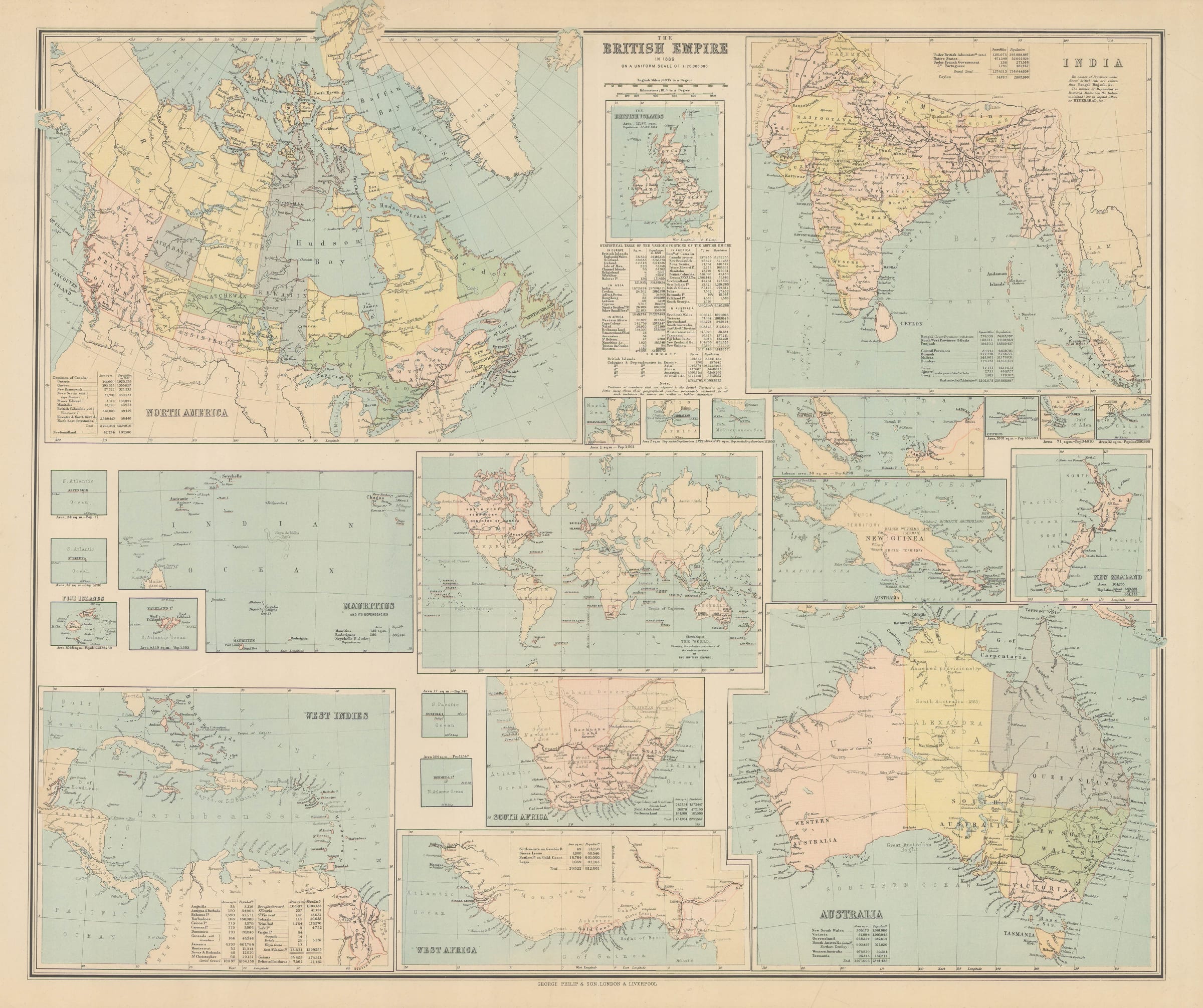 George Philip & Son Ltd., The British Empire, 1890 c. | The