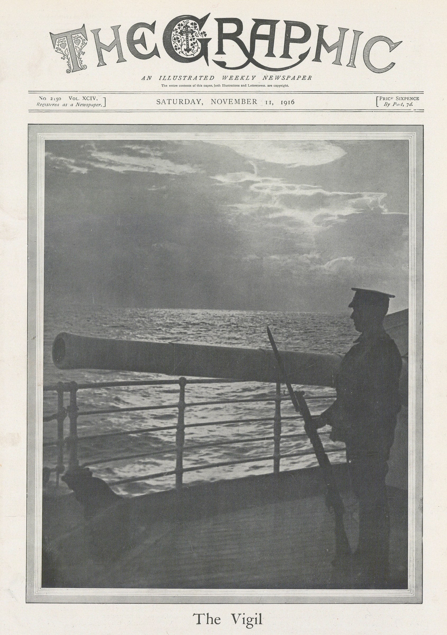 The Graphic Magazine, Royal Navy WWI, 1916 The Map House