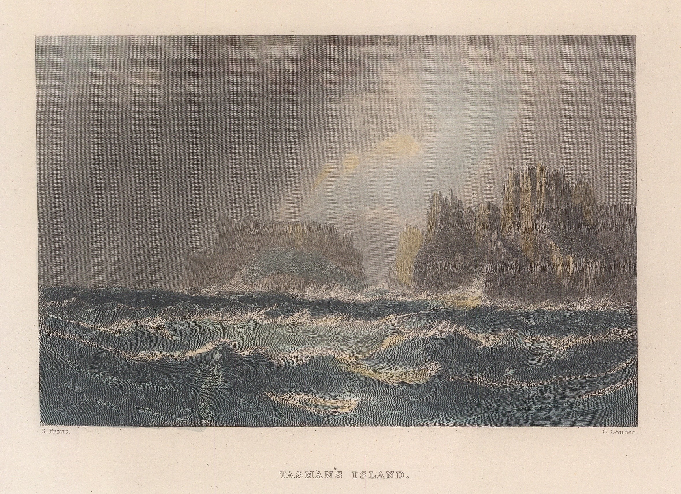 Edwin Booth, Australia - Tasmania, Tasman's Island, 1873 | The Map House