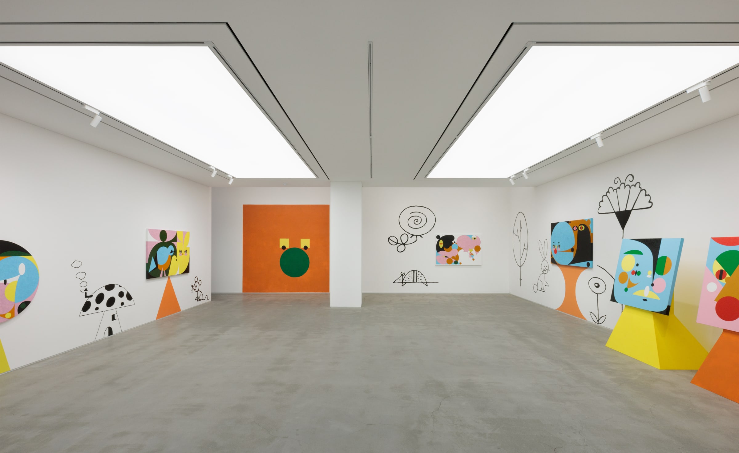 Ad Minoliti Geometries of the Forest Installation View June 22 – August 20, 2023 Peres Projects, Seoul Photographed by: Siwoo...