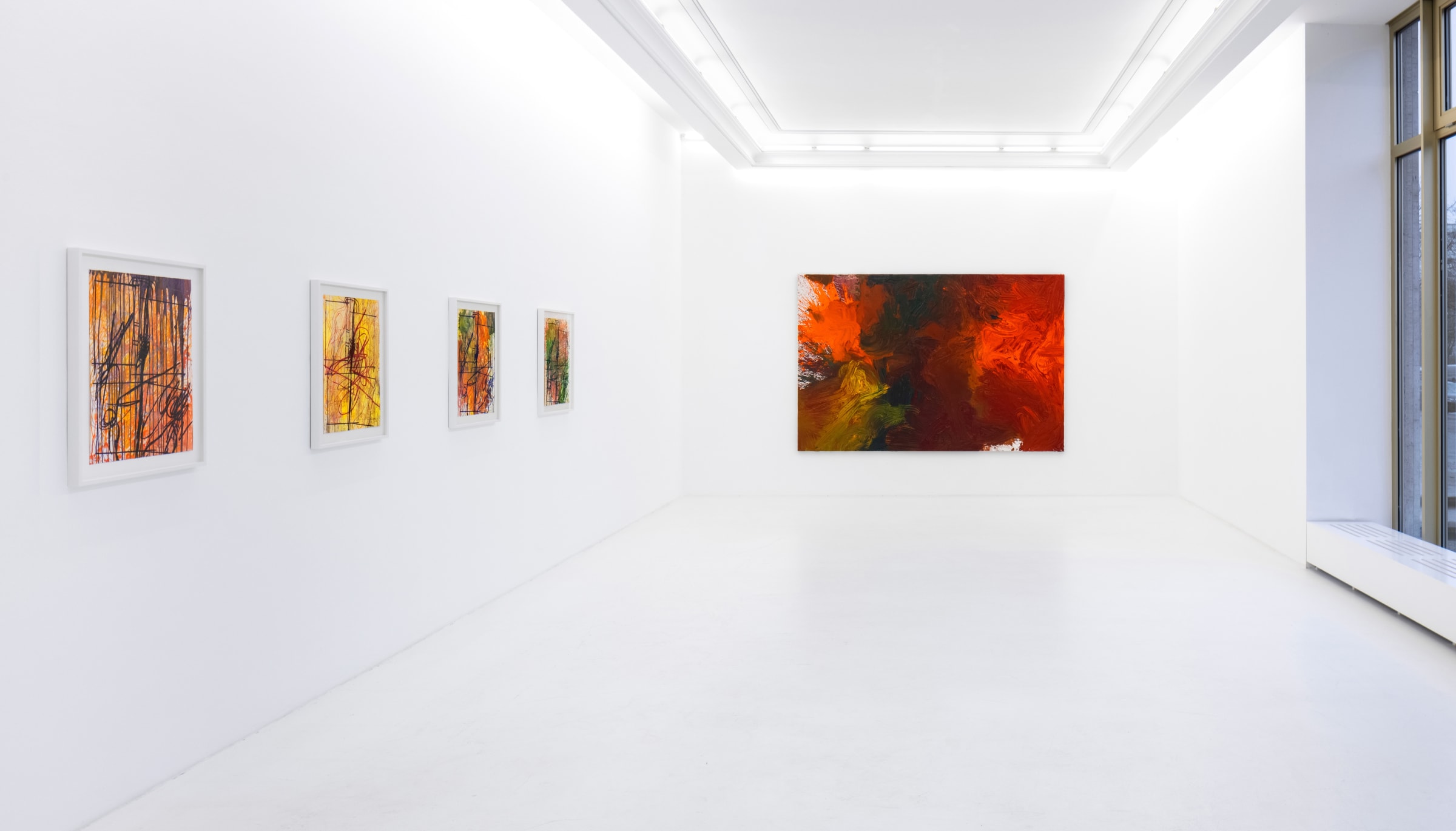 Hermann Nitsch Installation View January 14 – February 11, 2022 Peres Projects, Berlin Photographed by: Timo Ohler
