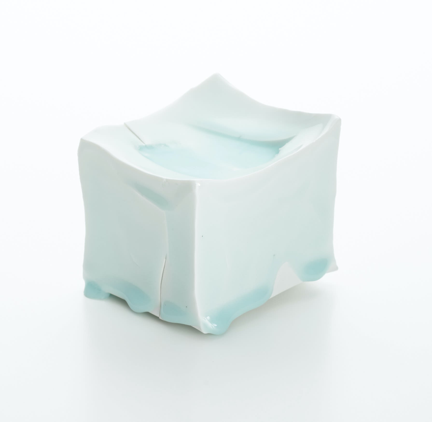 加藤 委, 青白磁向付 角コロ, 2013 | Sokyo Gallery